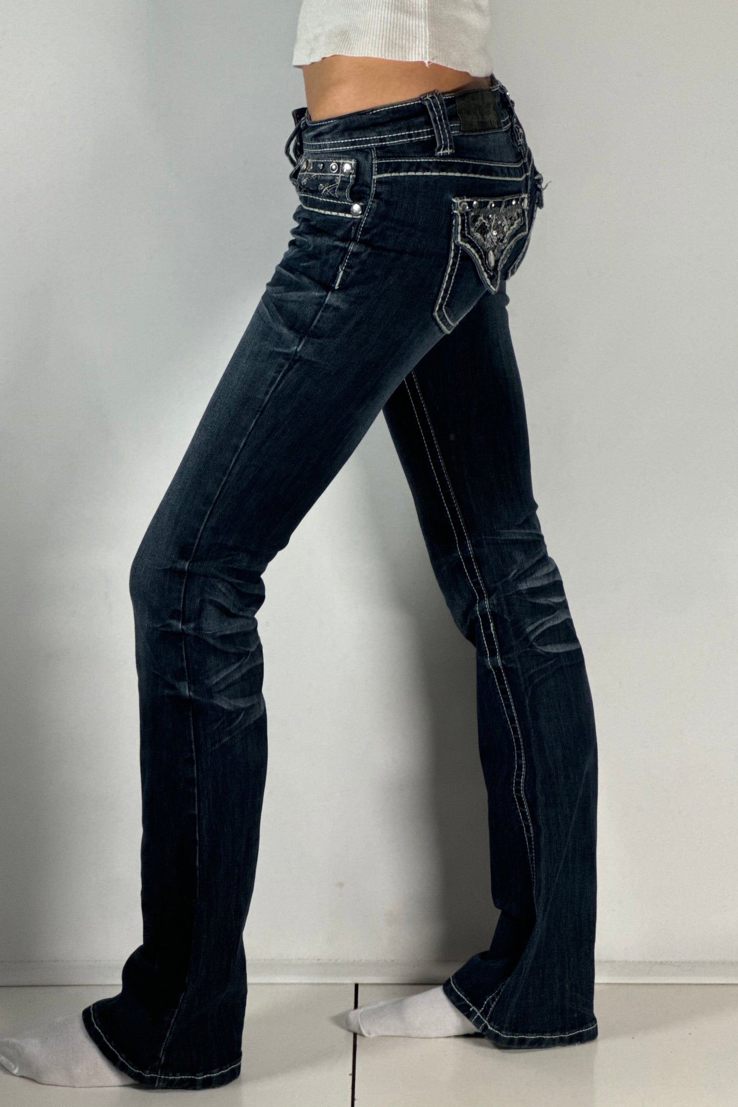 Lågmidjade jeans stl: XS