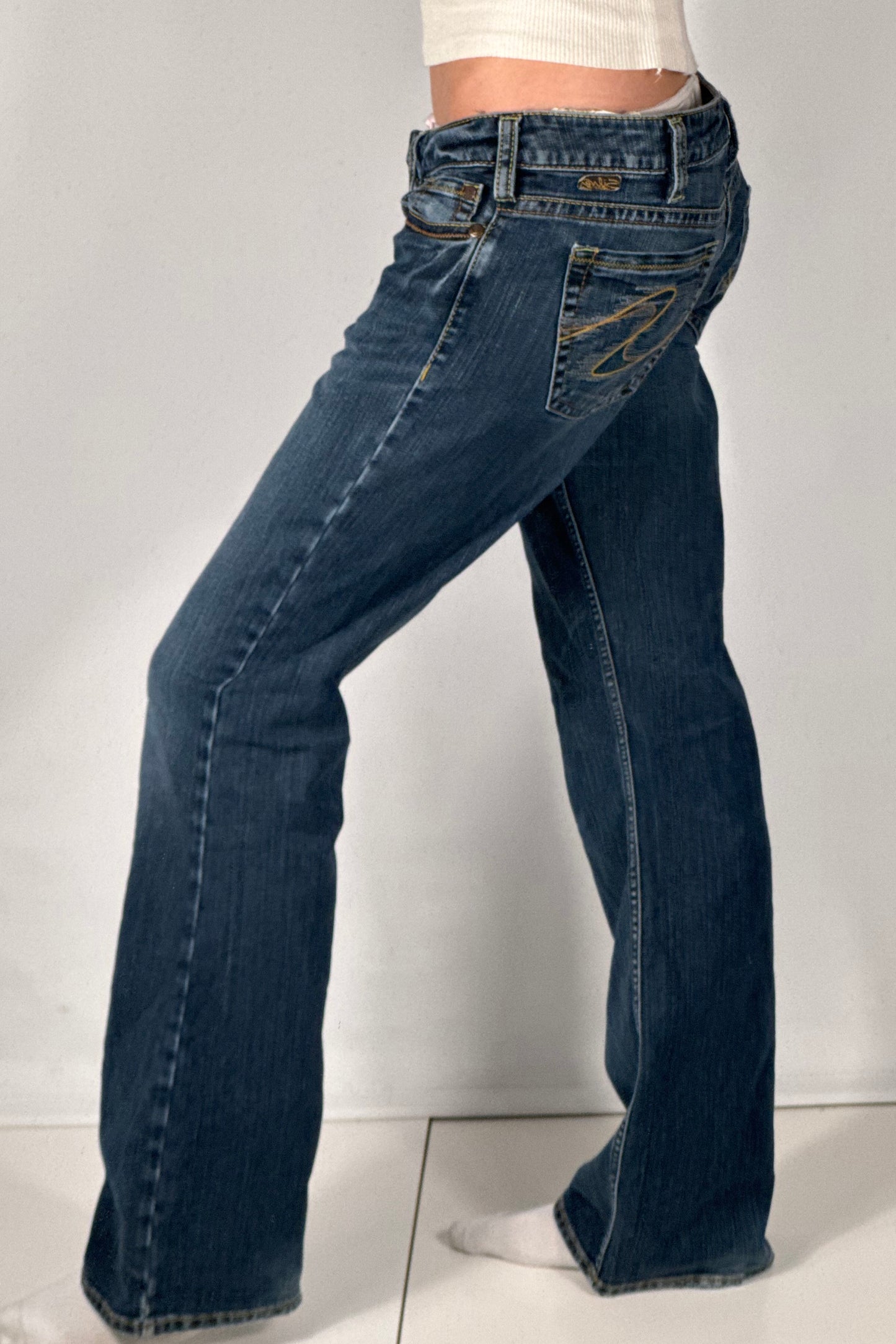 Lavtaljede jeans str: M