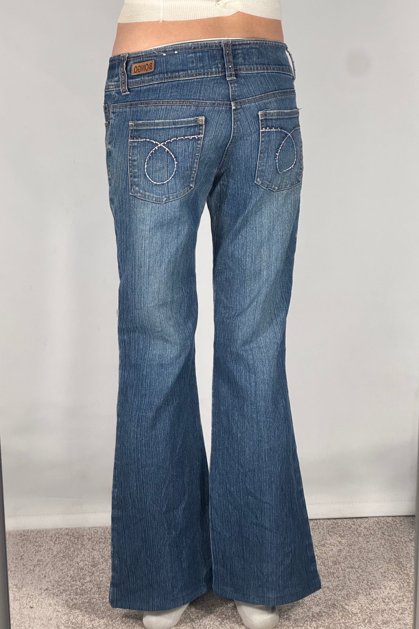 Lavtaljede jeans str: S