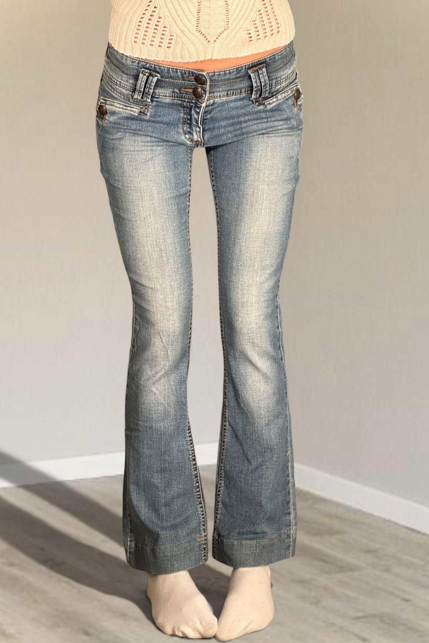 Lågmidjade jeans stl: XS