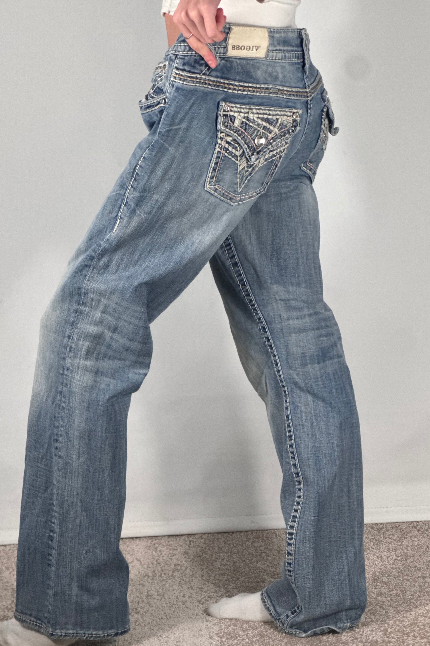 Lågmidjade jeans stl: L