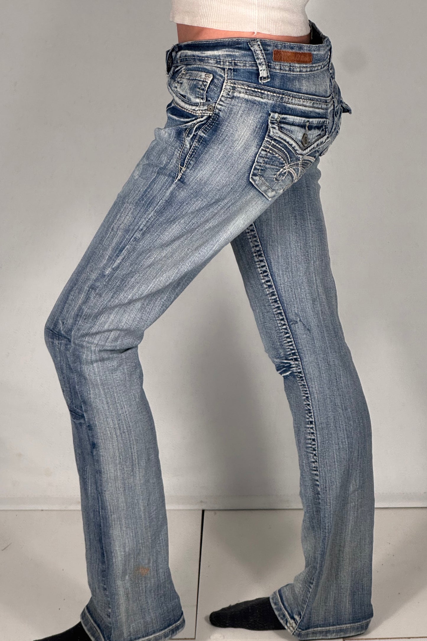 Lågmidjade jeans stl: S