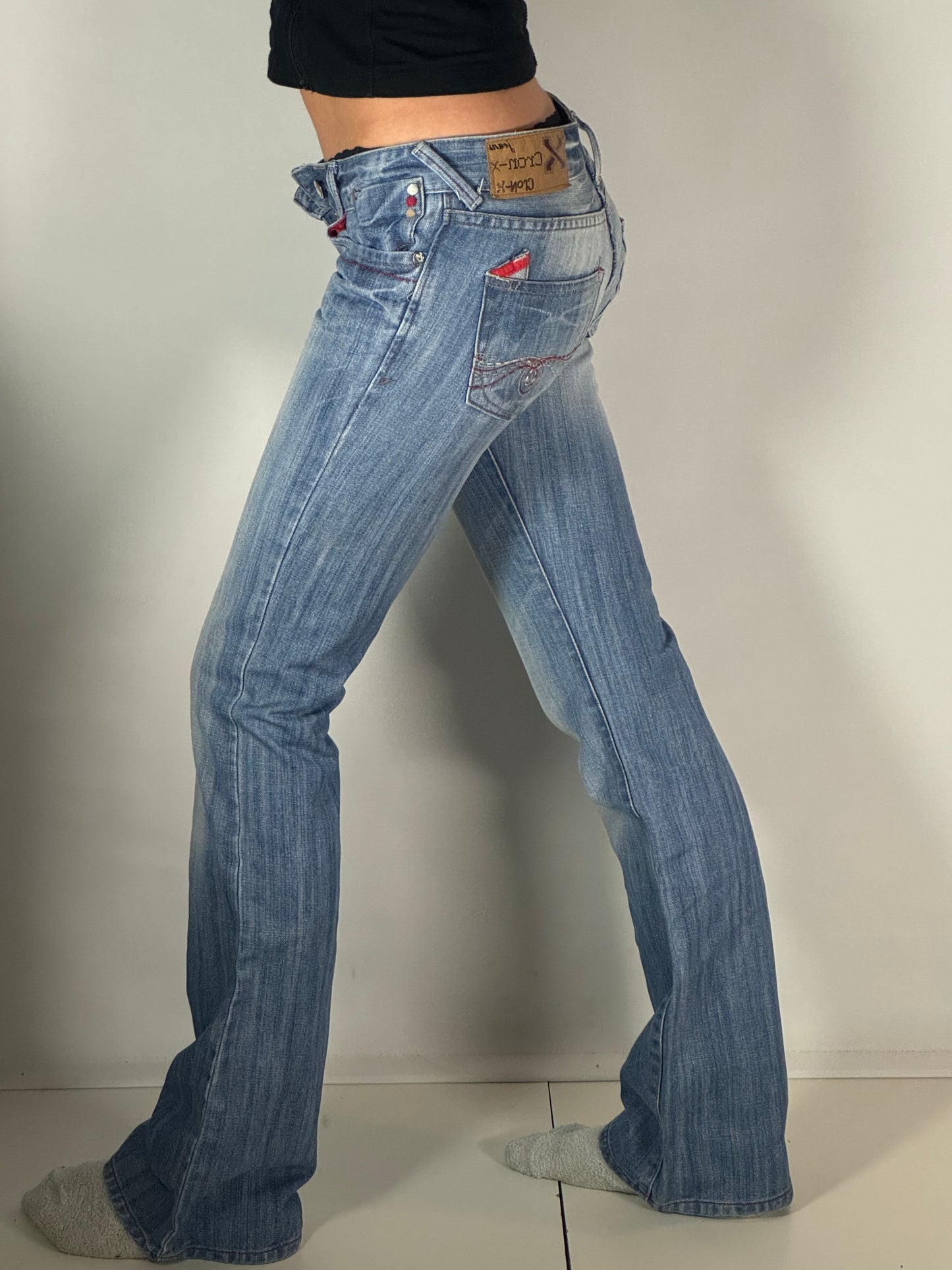 Lågmidjade jeans stl: XXS