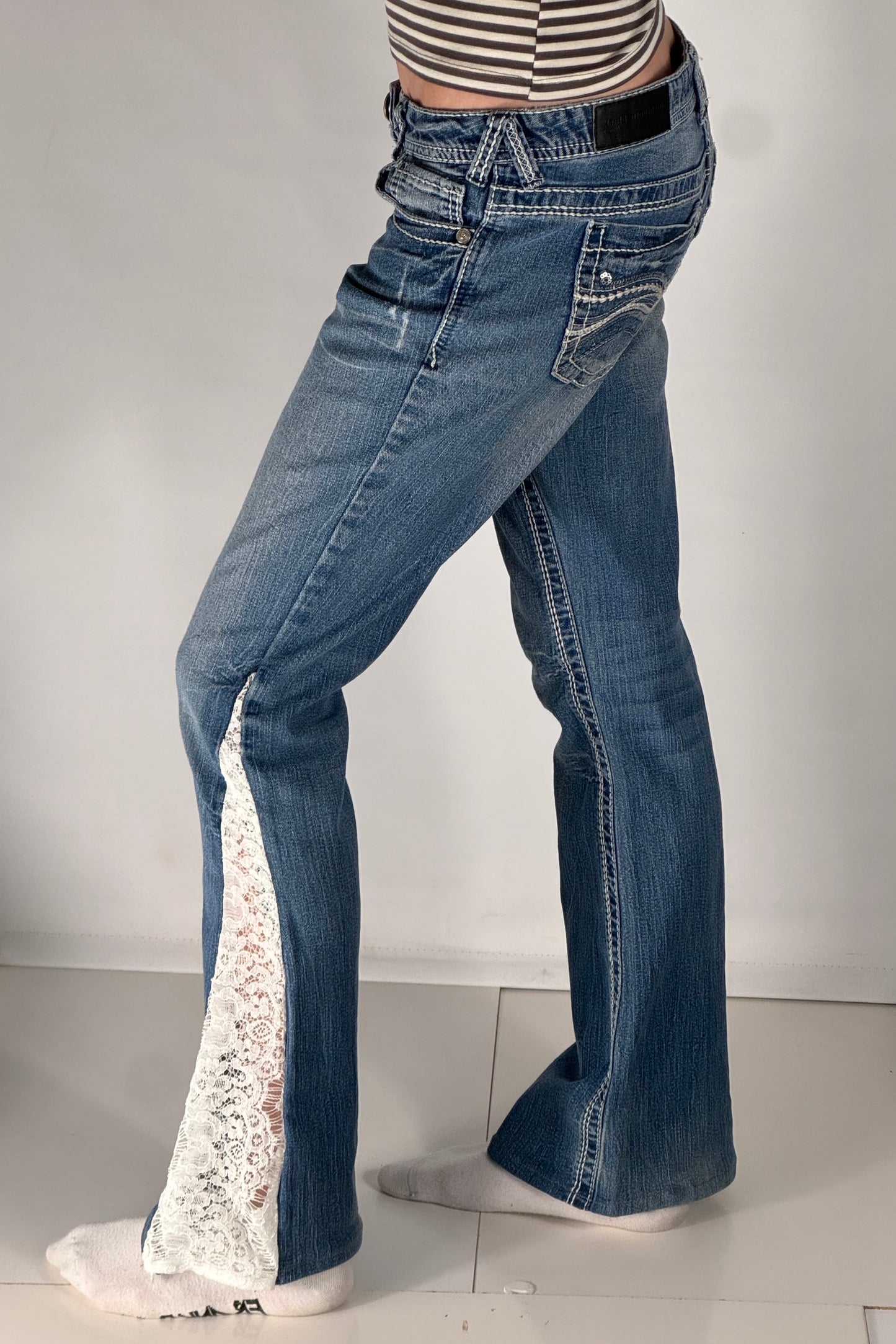 Lågmidjade jeans stl: XS