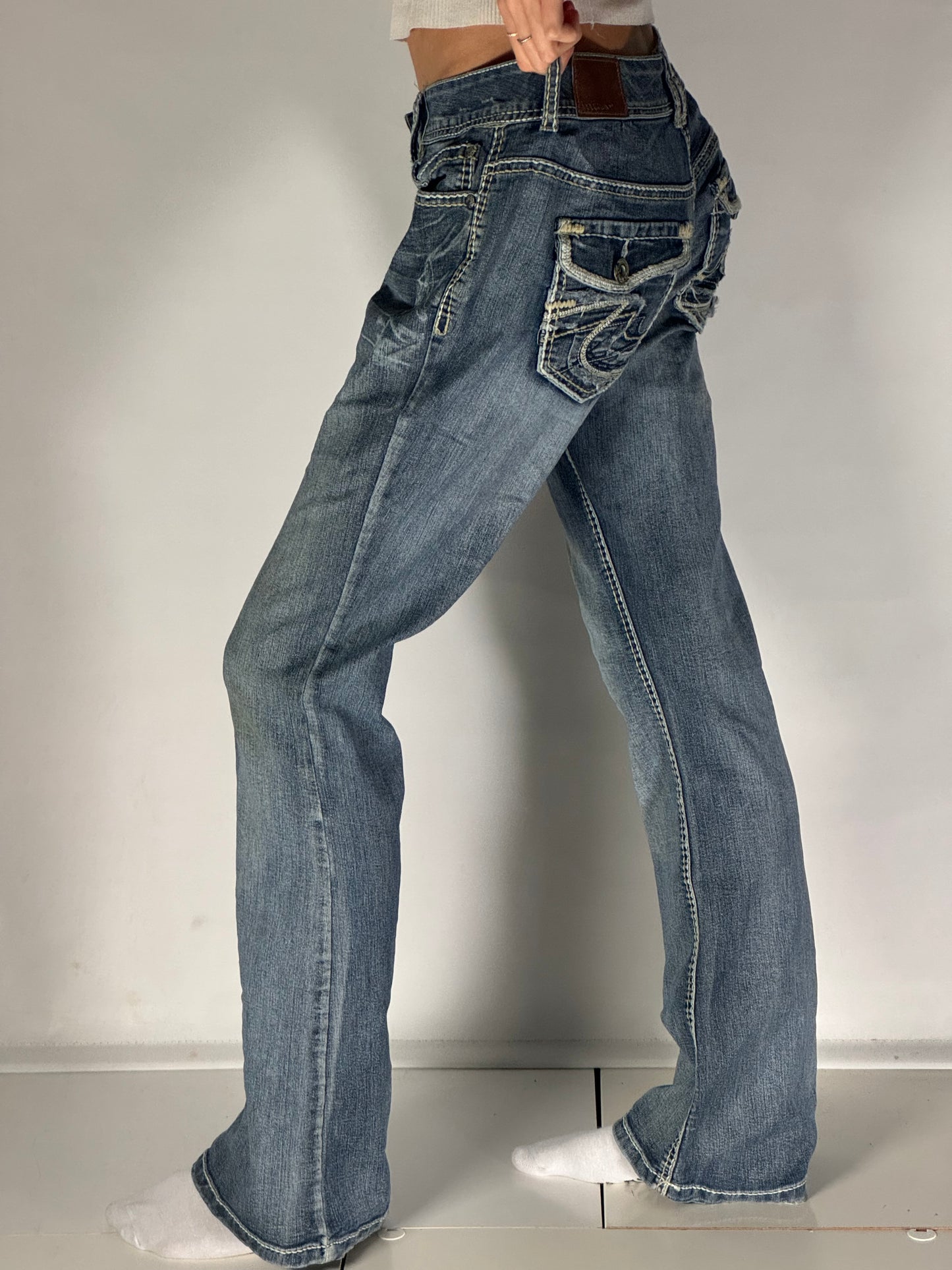Lågmidjade jeans stl: S