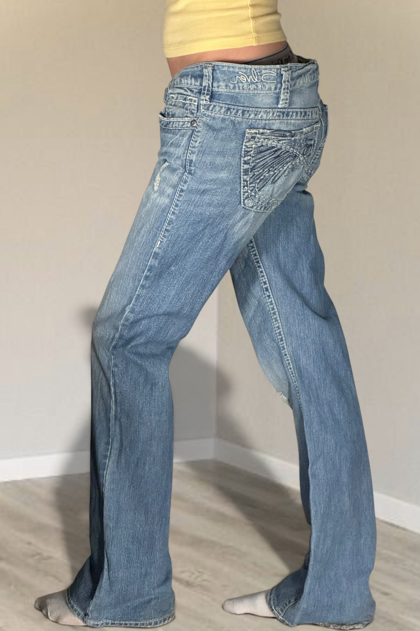 Lågmidjade jeans stl: M
