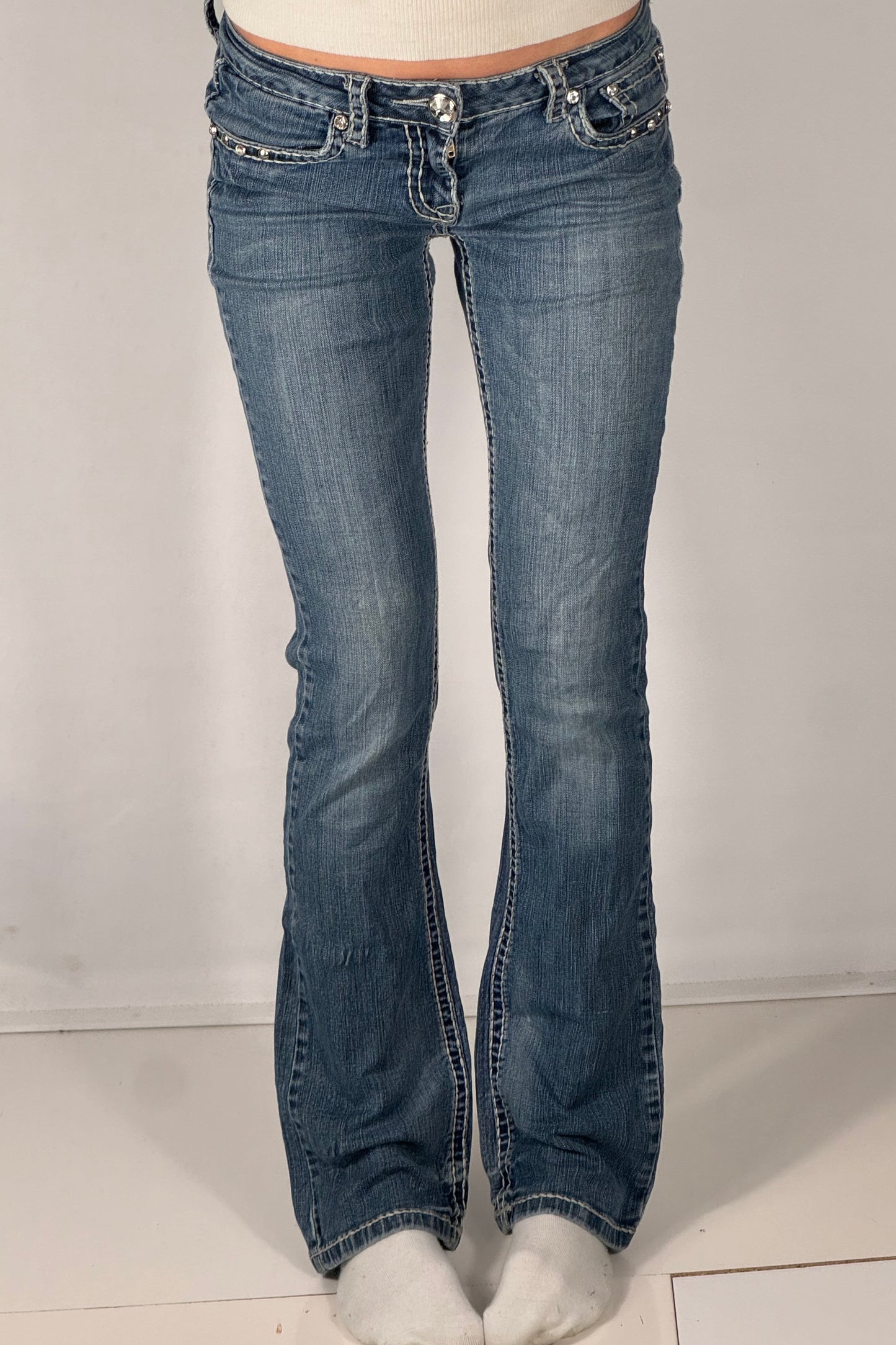 Lågmidjade jeans stl: XXS