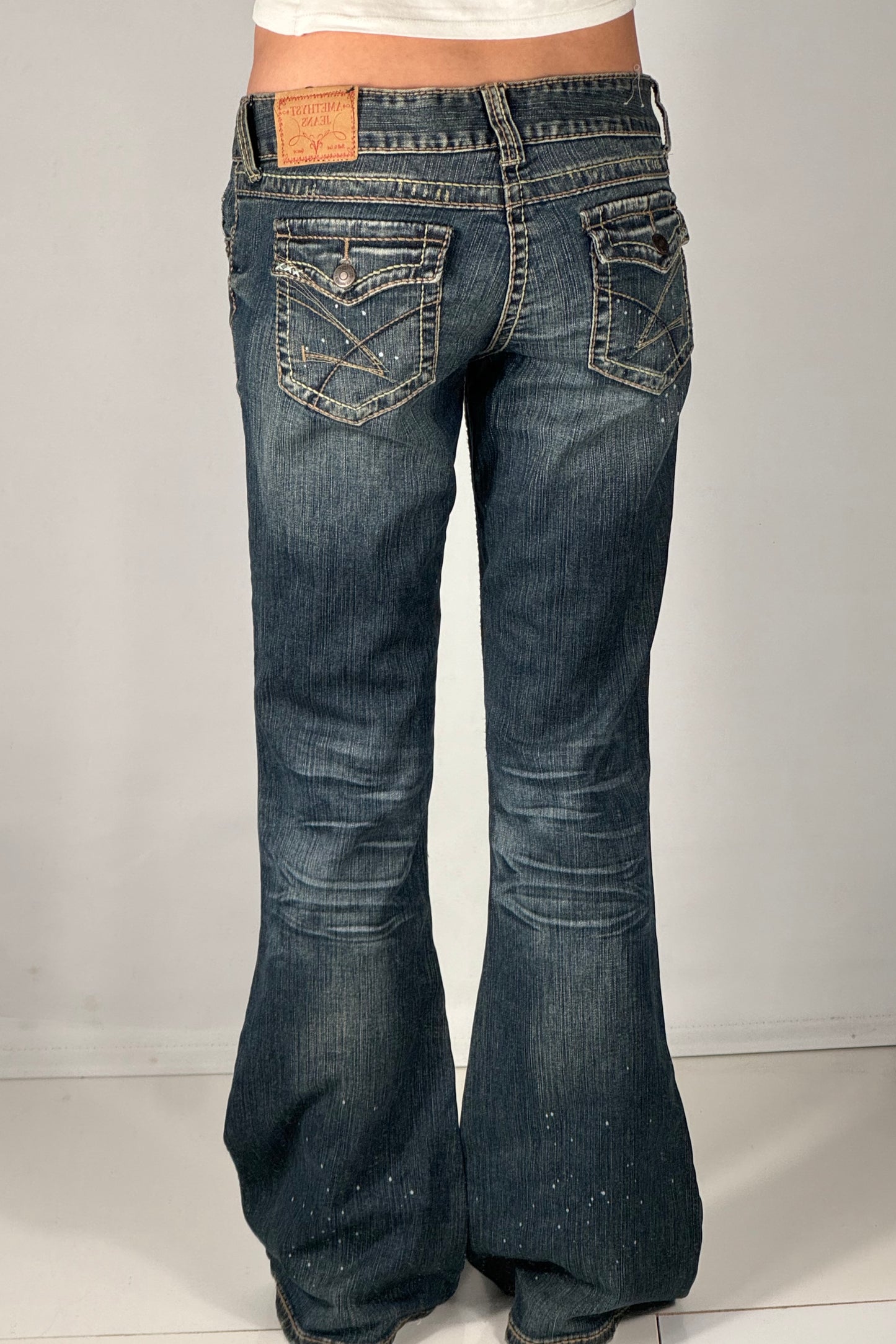Lavtaljede jeans str: S