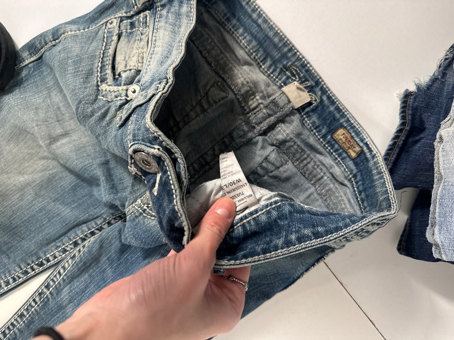 Lågmidjade jeans stl: S/M