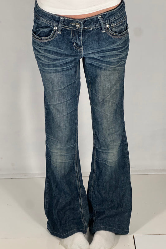 Lavtaljede jeans str: S