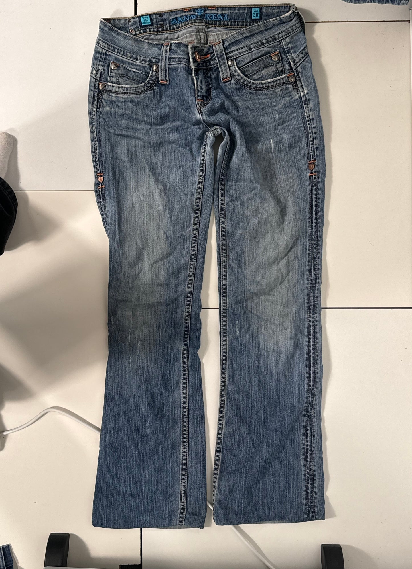Lågmidjade jeans stl: S