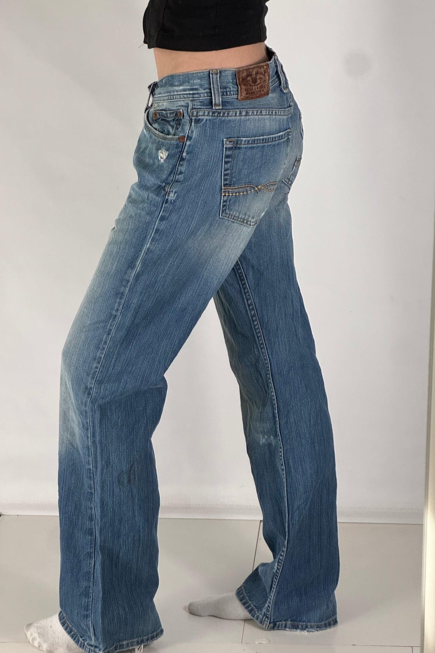 Lågmidjade jeans stl: S
