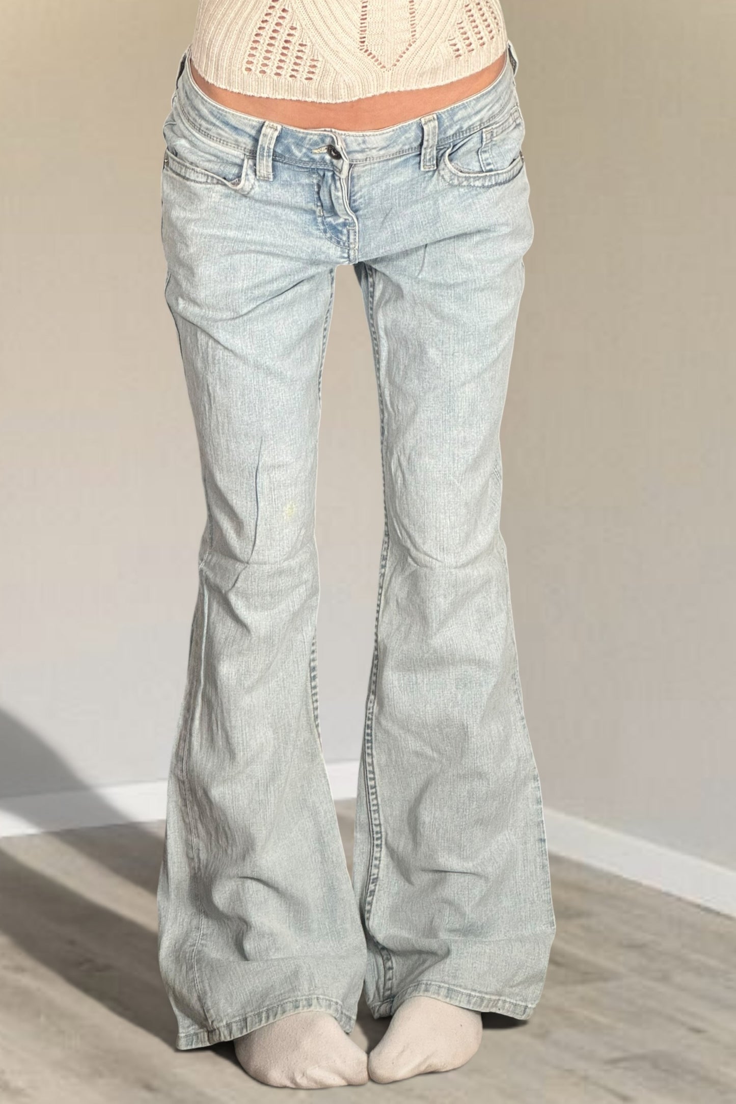 Lågmidjade jeans stl: S