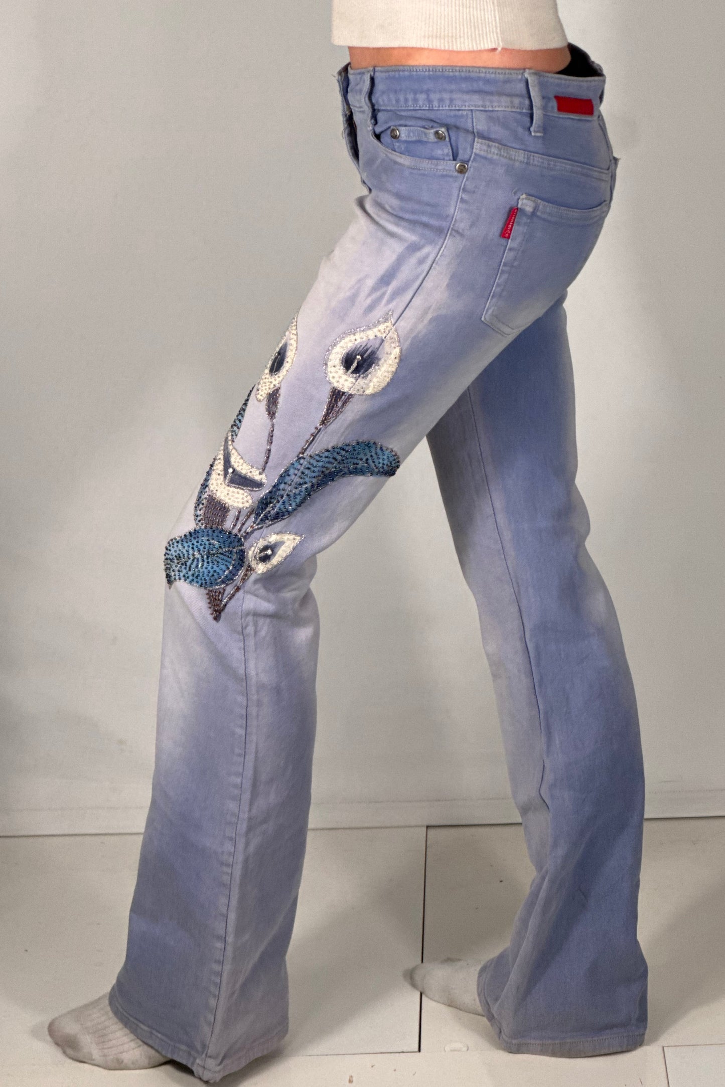 Lågmidjade jeans stl: XS