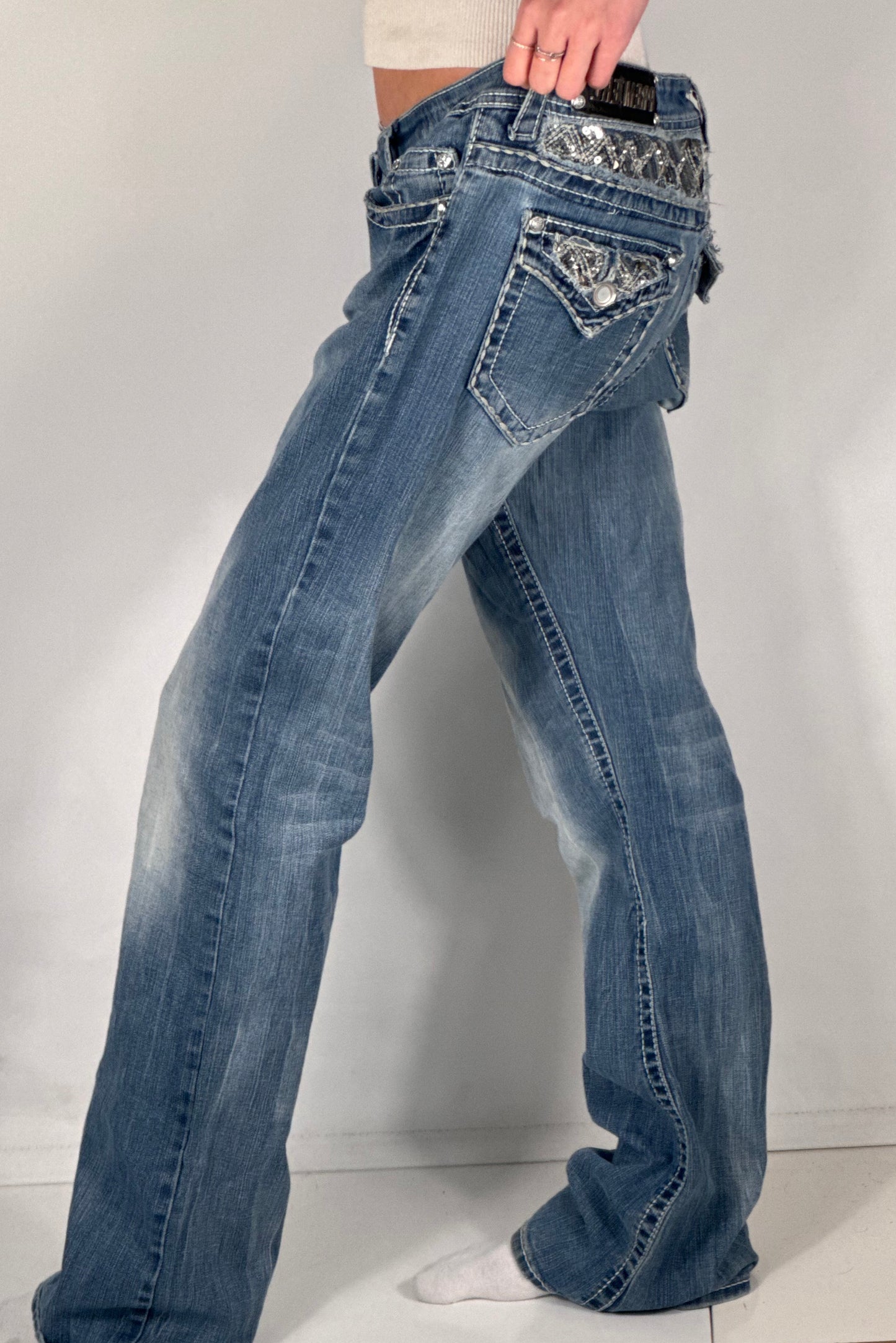 Lågmidjade jeans stl: L