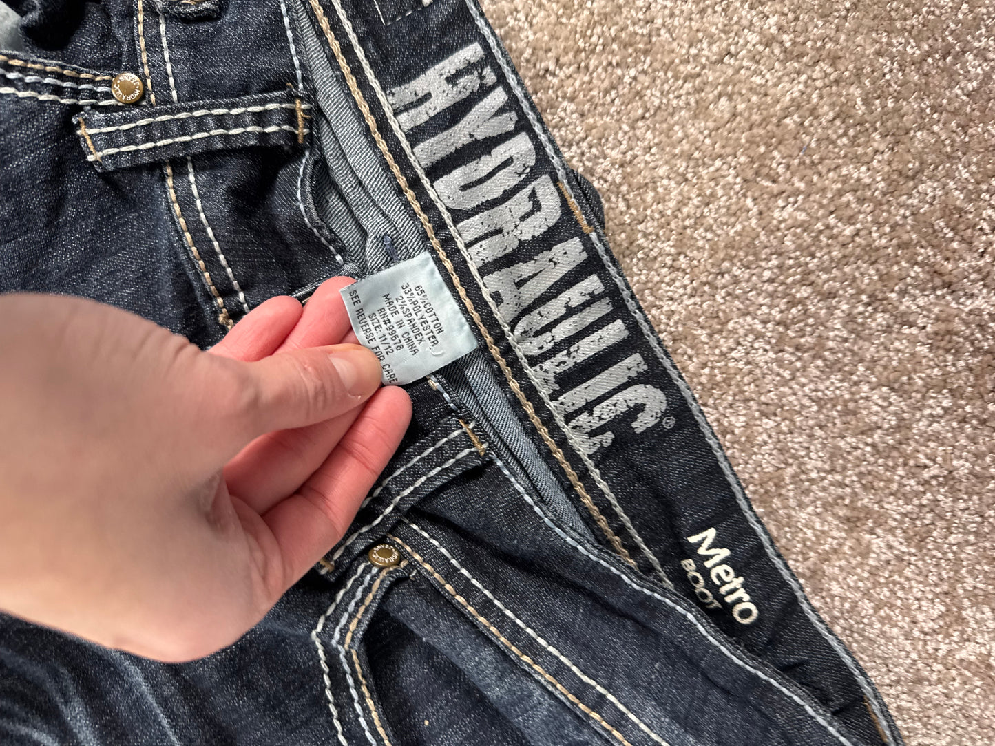 Lågmidjade jeans stl: S