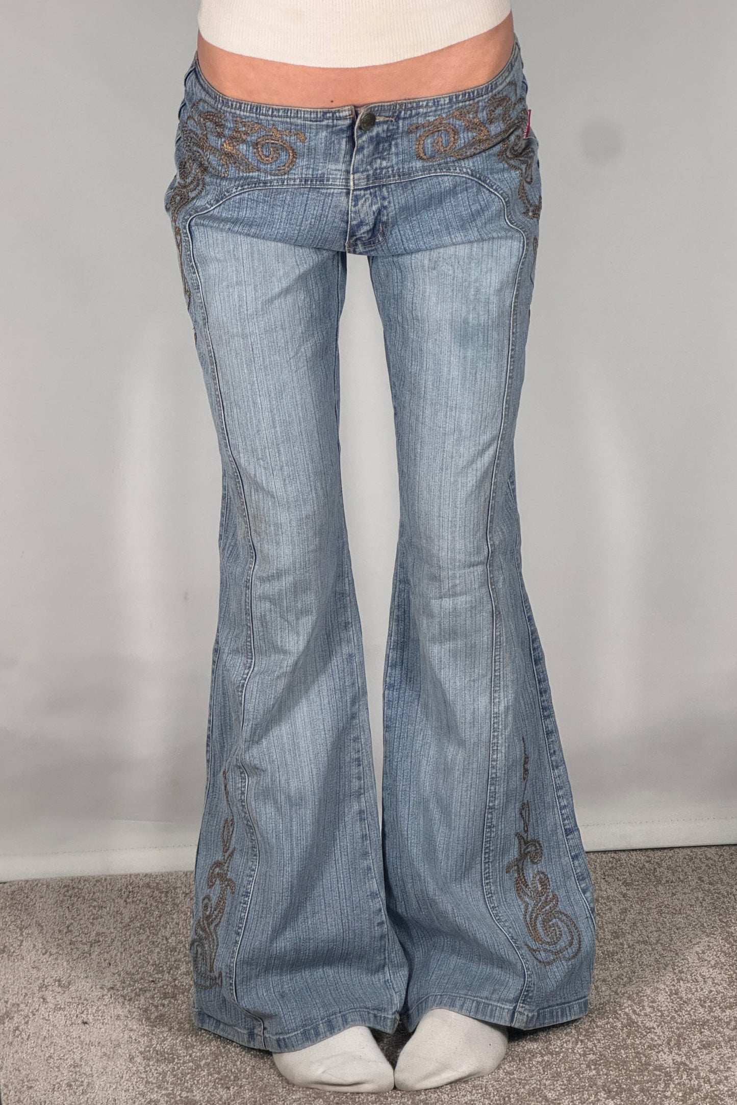 Lavlivede jeans str: XS