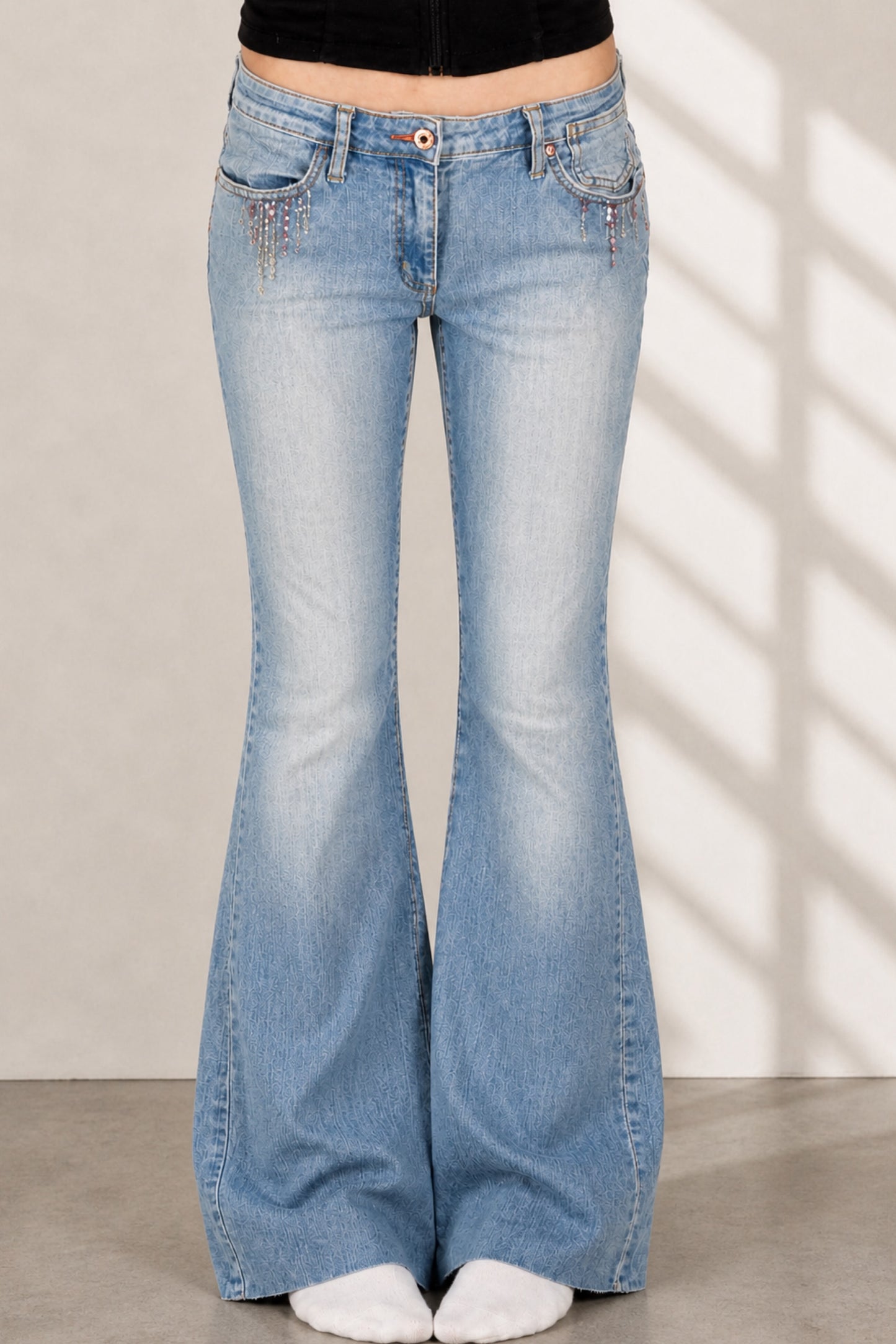 Lågmidjade jeans stl: S