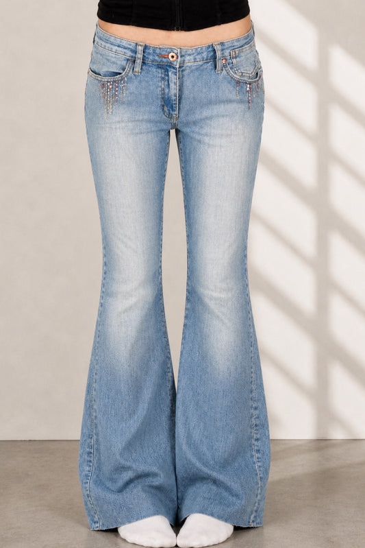 Lågmidjade jeans stl: S