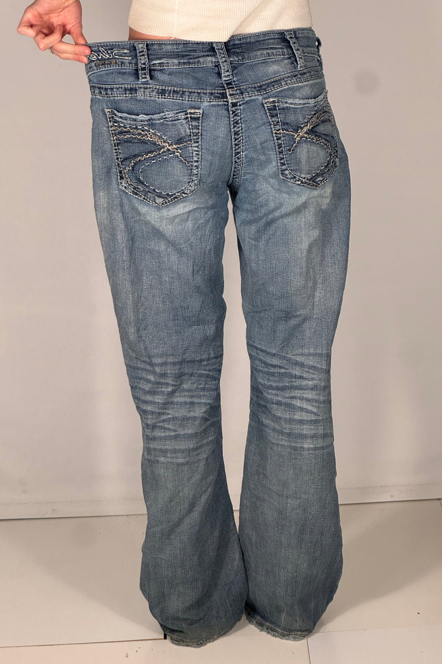 Lågmidjade jeans stl: M