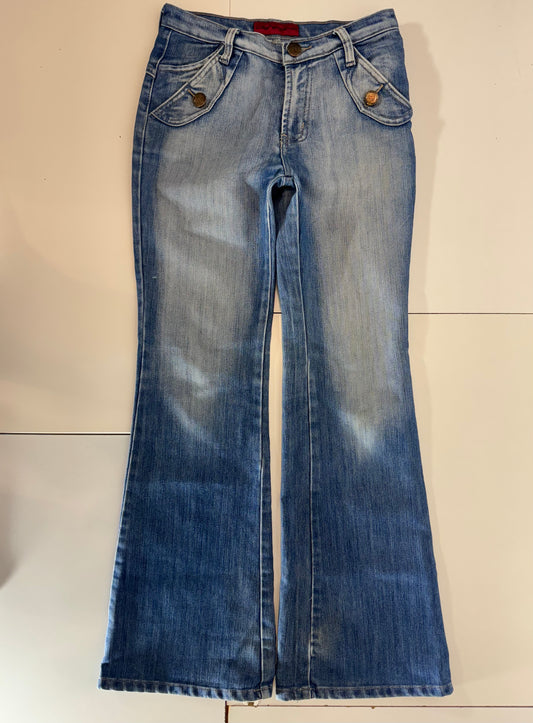 Utsvängda jeans stl: XS