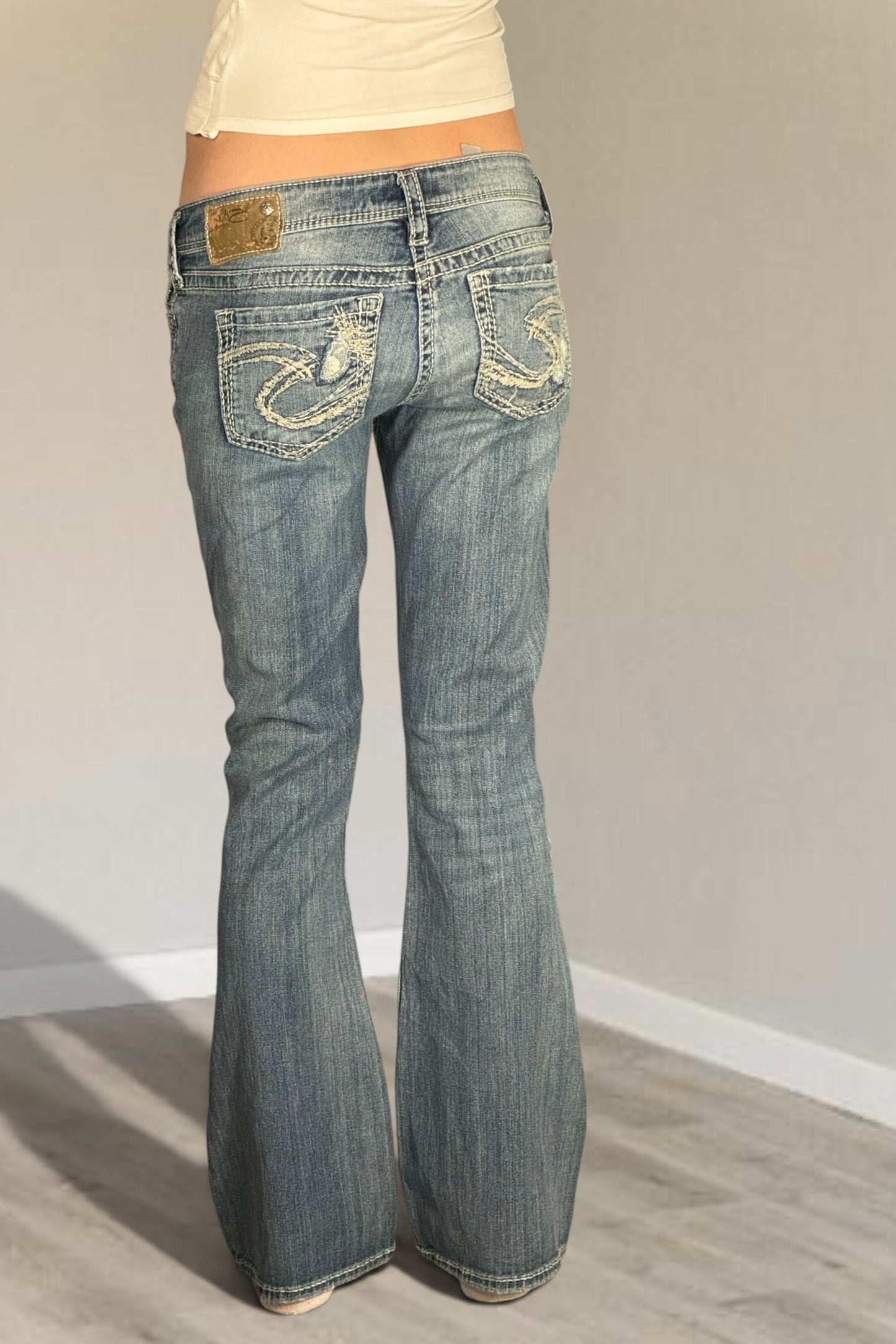 Lågmidjade jeans stl: S