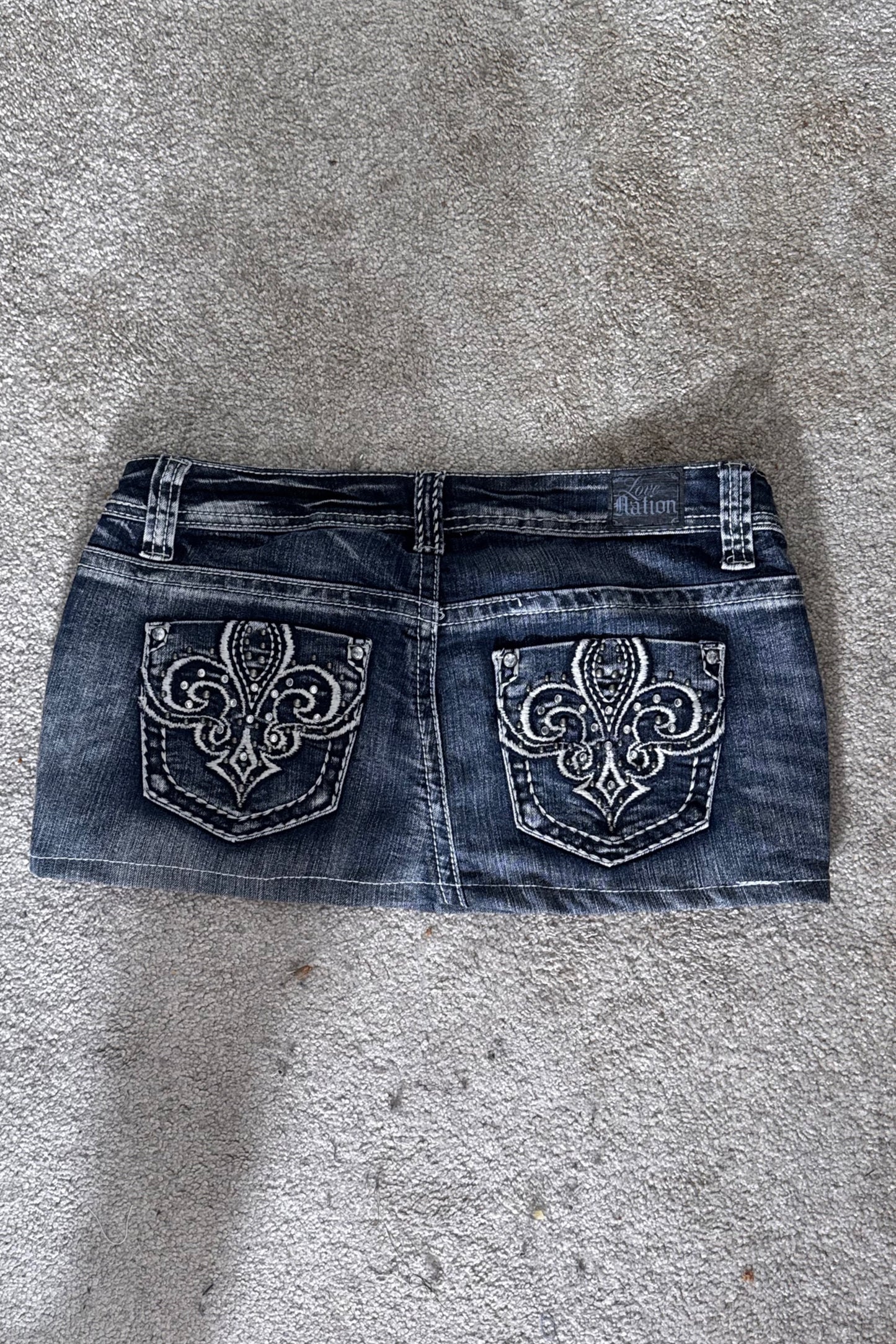 Jeans kjol stl: S