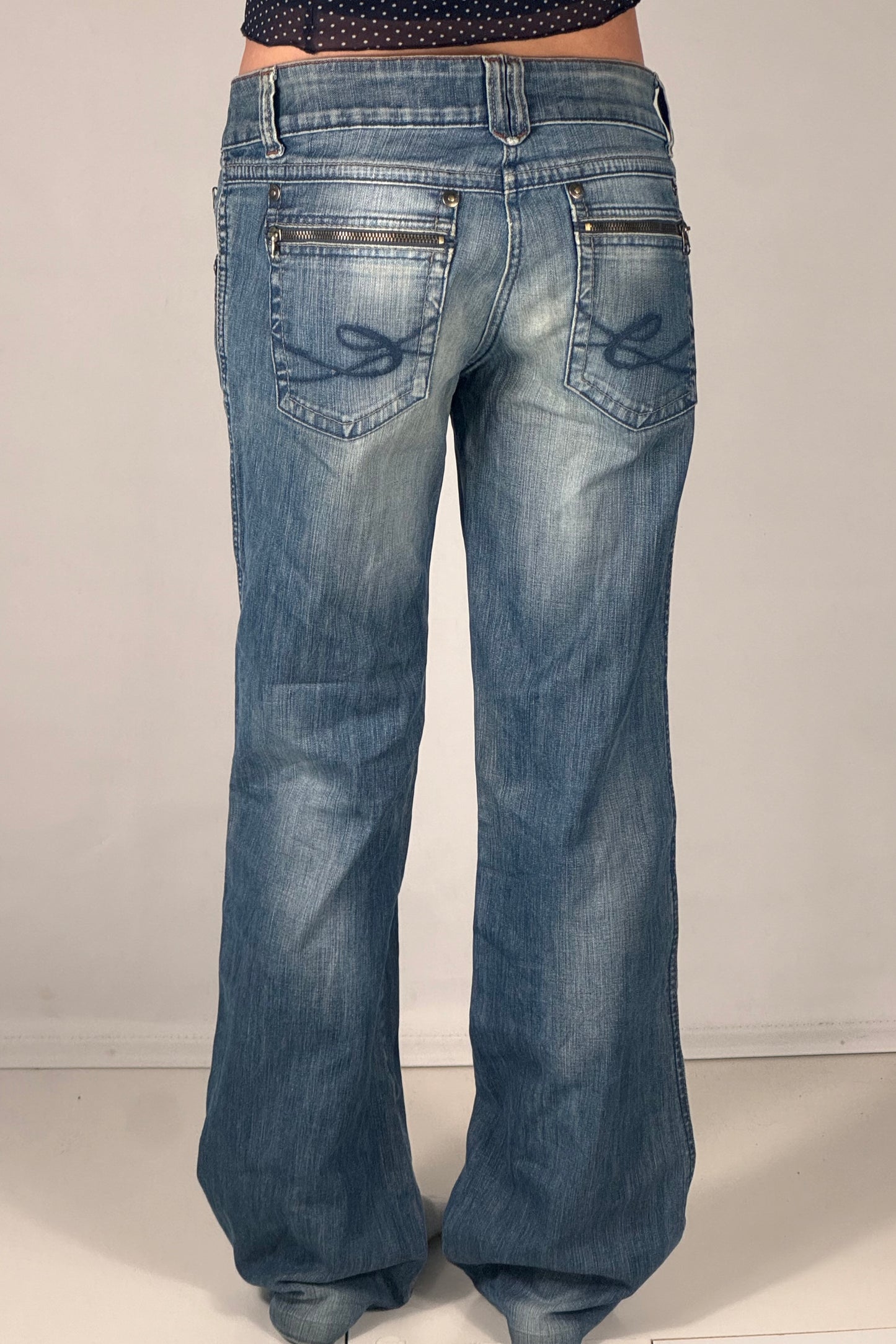Lågmidjade jeans stl: S