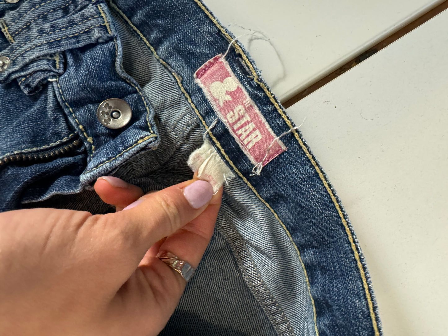 Lågmidjade jeans stl: XS