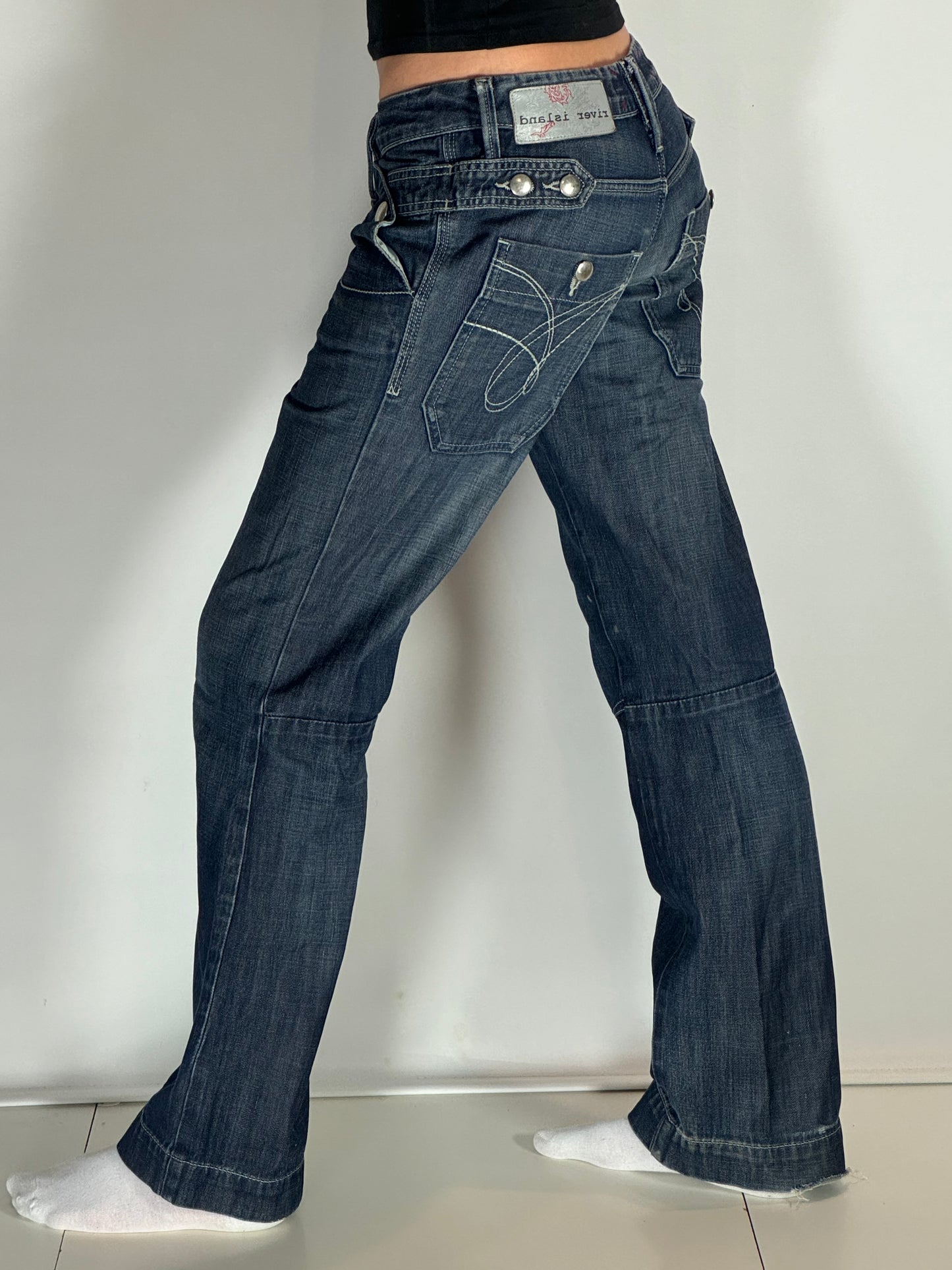 Lågmidjade jeans stl: S