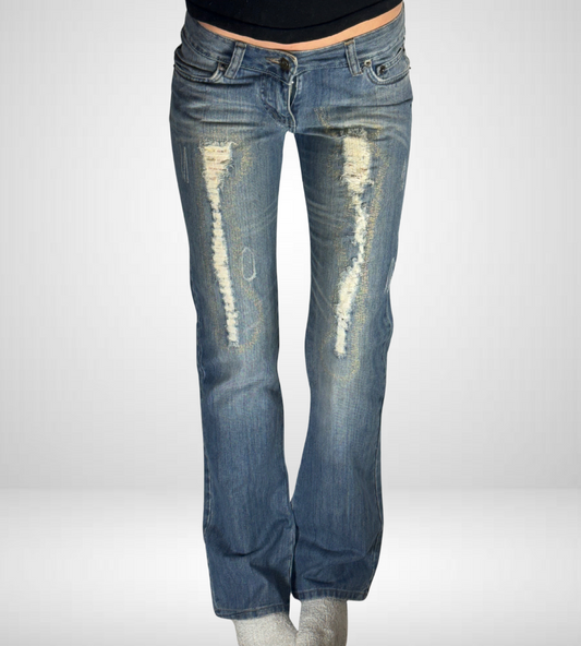 Lågmidjade jeans–stl: XXS