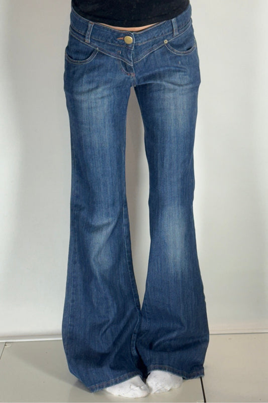 Lågmidjade jeans–stl: M