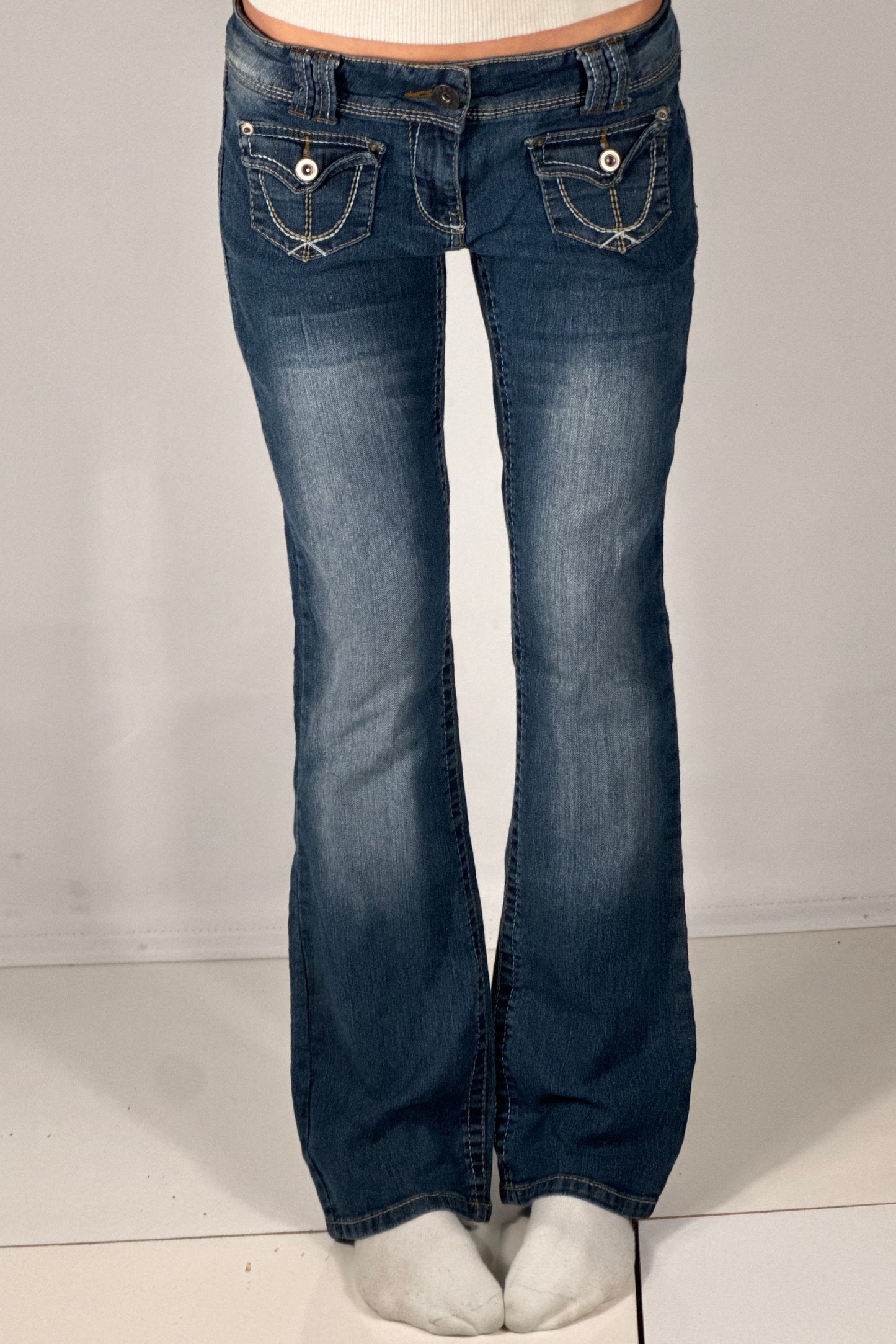 Lavtaljede jeans str: S