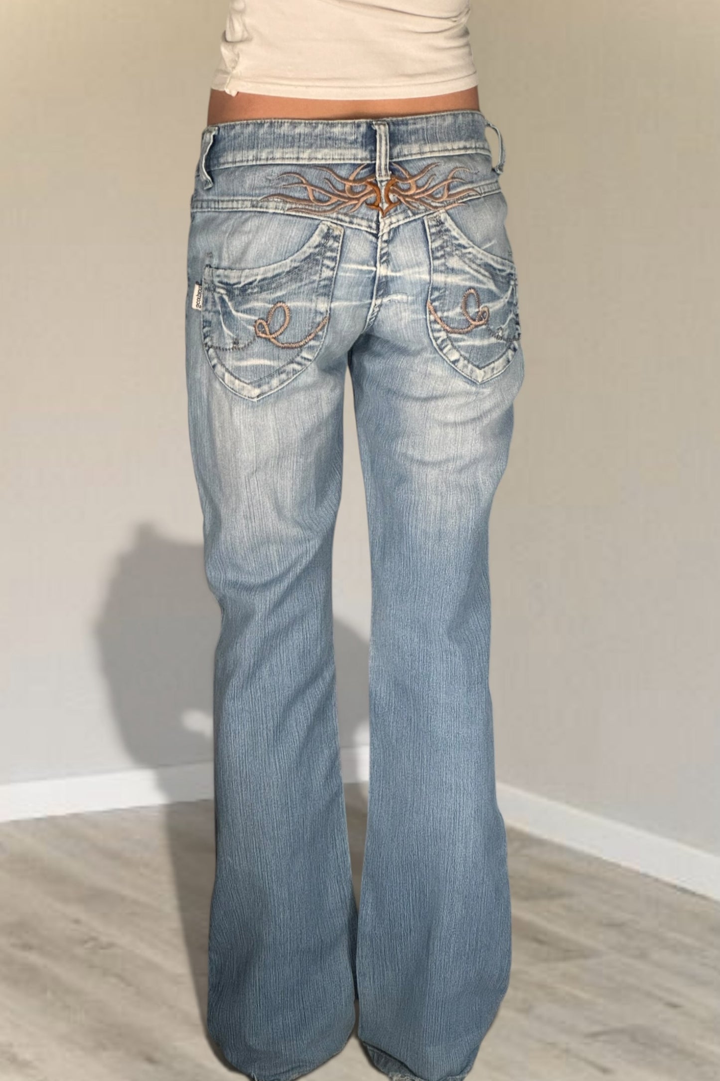 Lågmidjade jeans stl: S