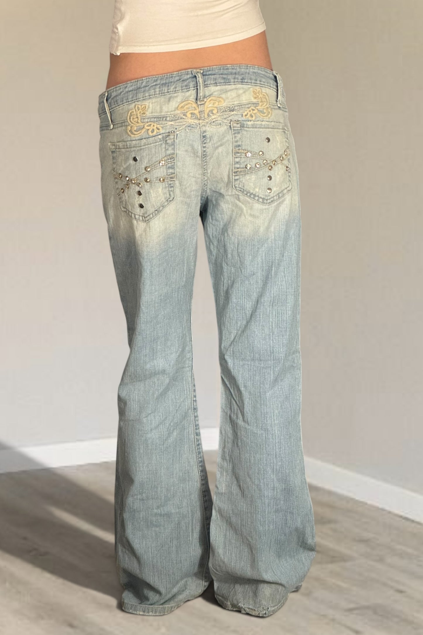 Lågmidjade jeans stl: M