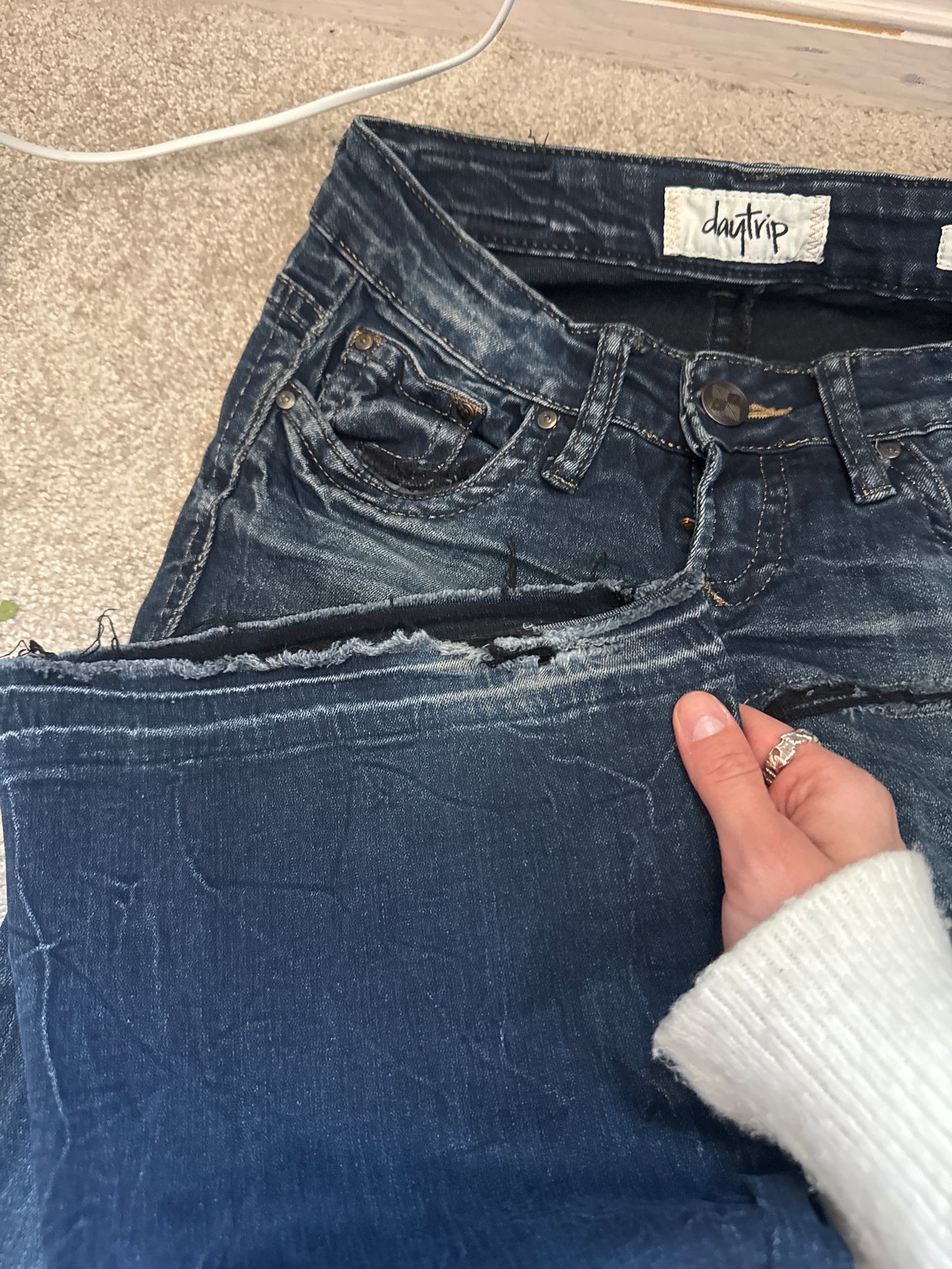 Lågmidjade jeans stl: XS