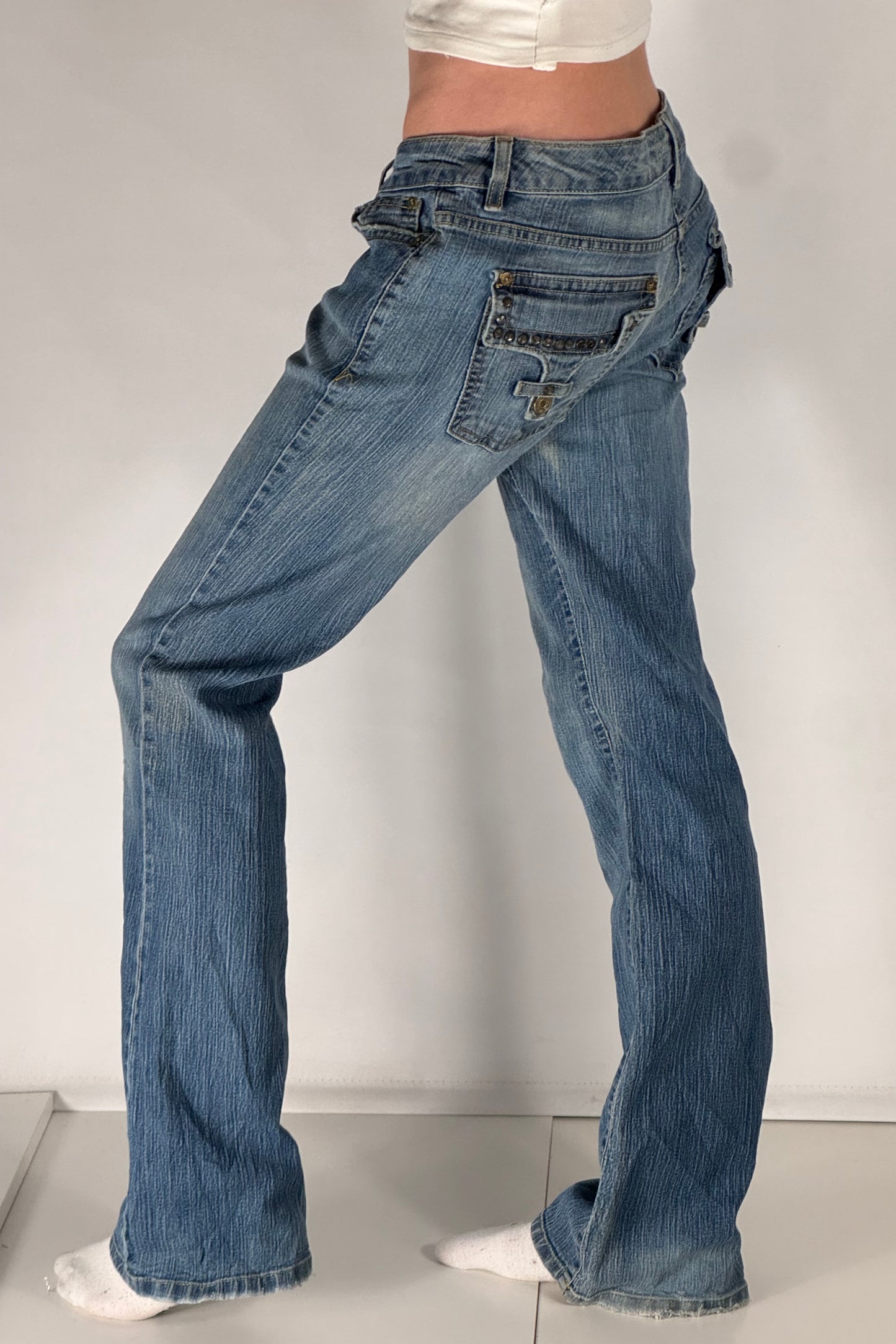 Lågmidjade jeans stl: S