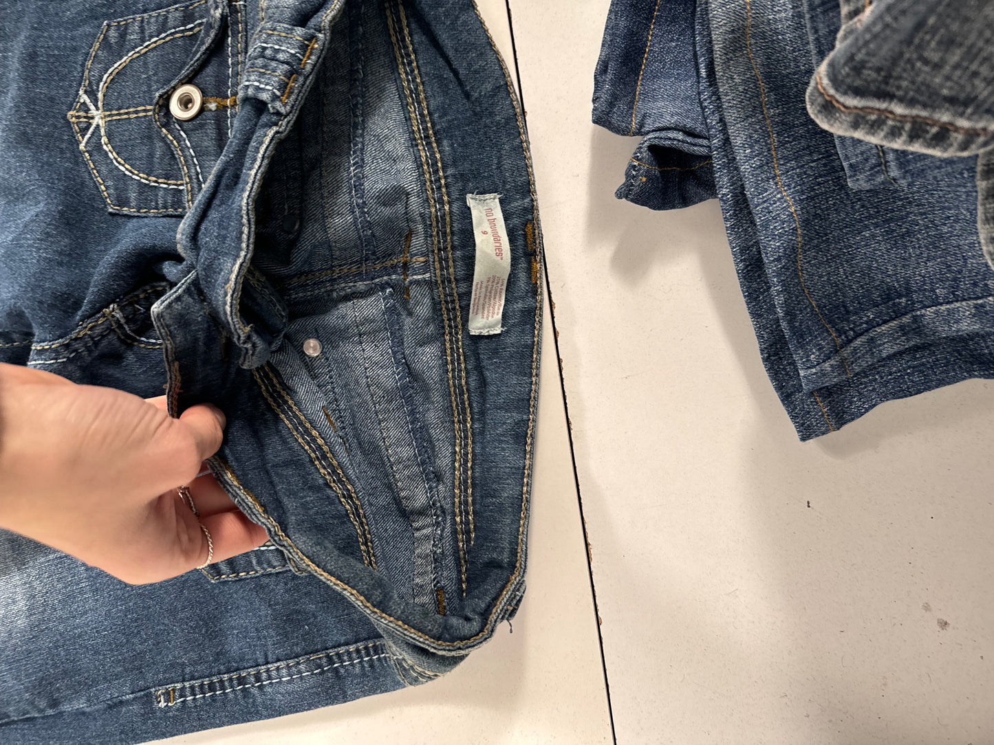 Lavtaljede jeans str: S