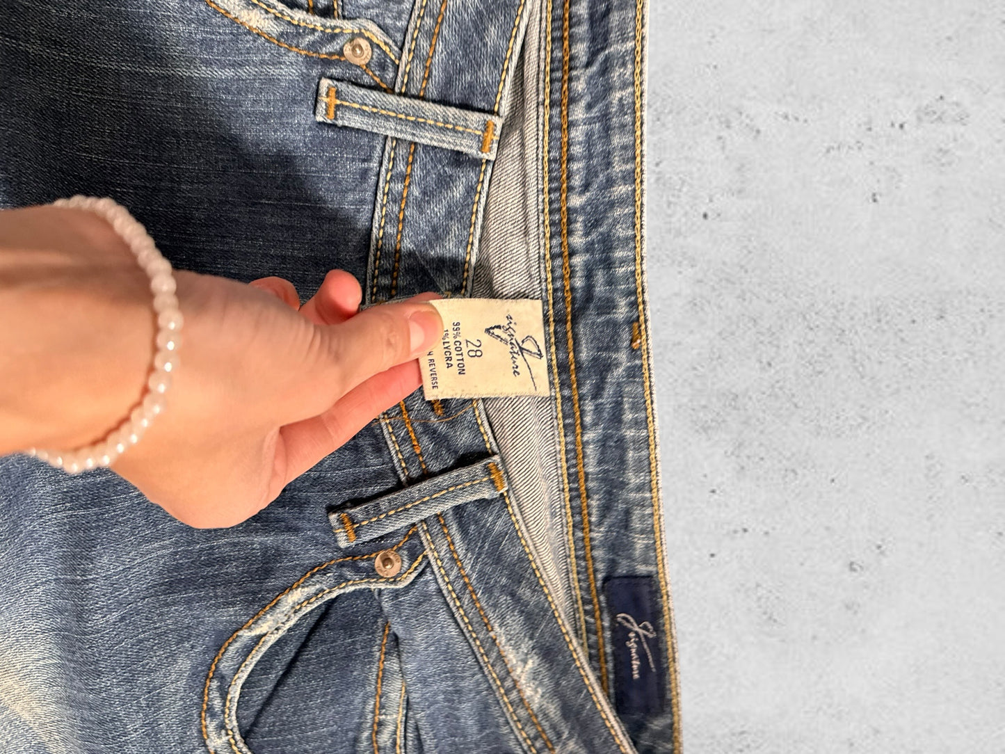 Lågmidjade jeans stl: S/M