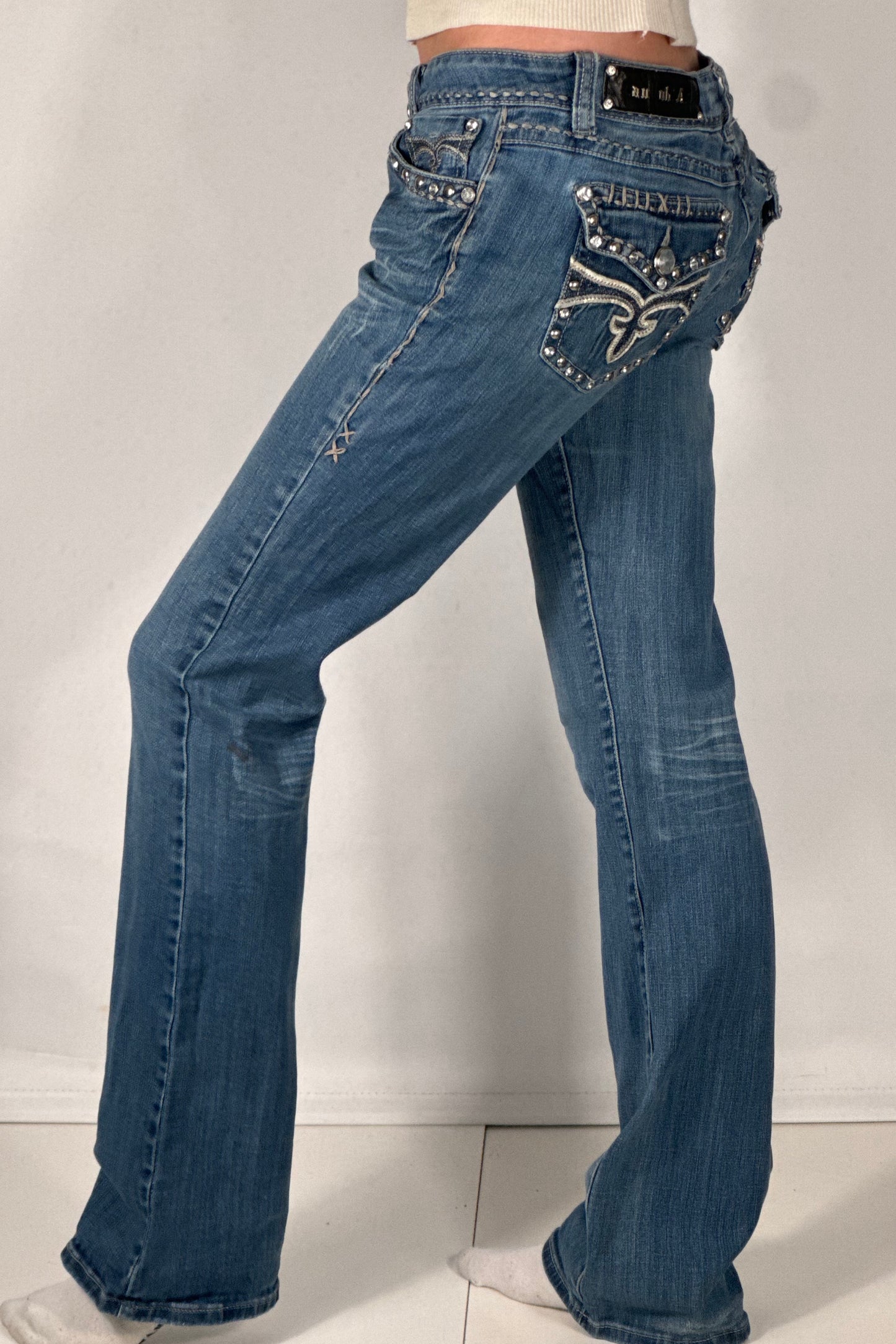 Lågmidjade jeans stl: S