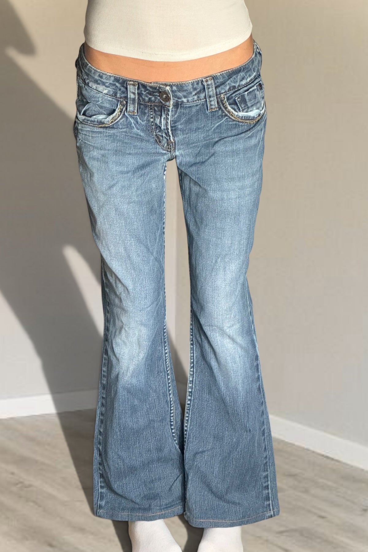Lågmidjade jeans stl: S