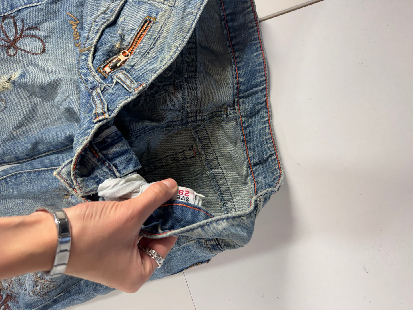 Lågmidjade jeans stl: M