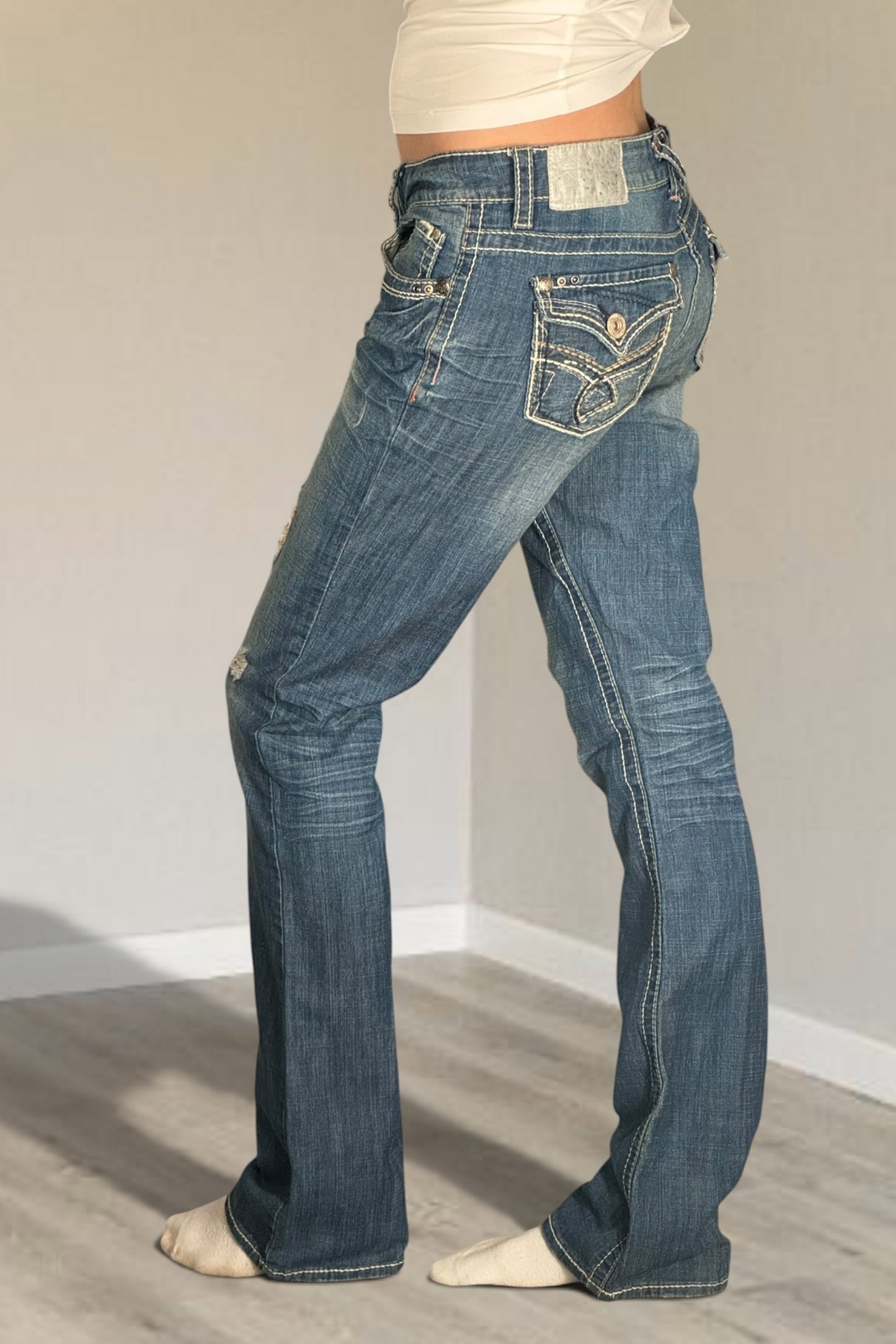 Lågmidjade jeans stl: S