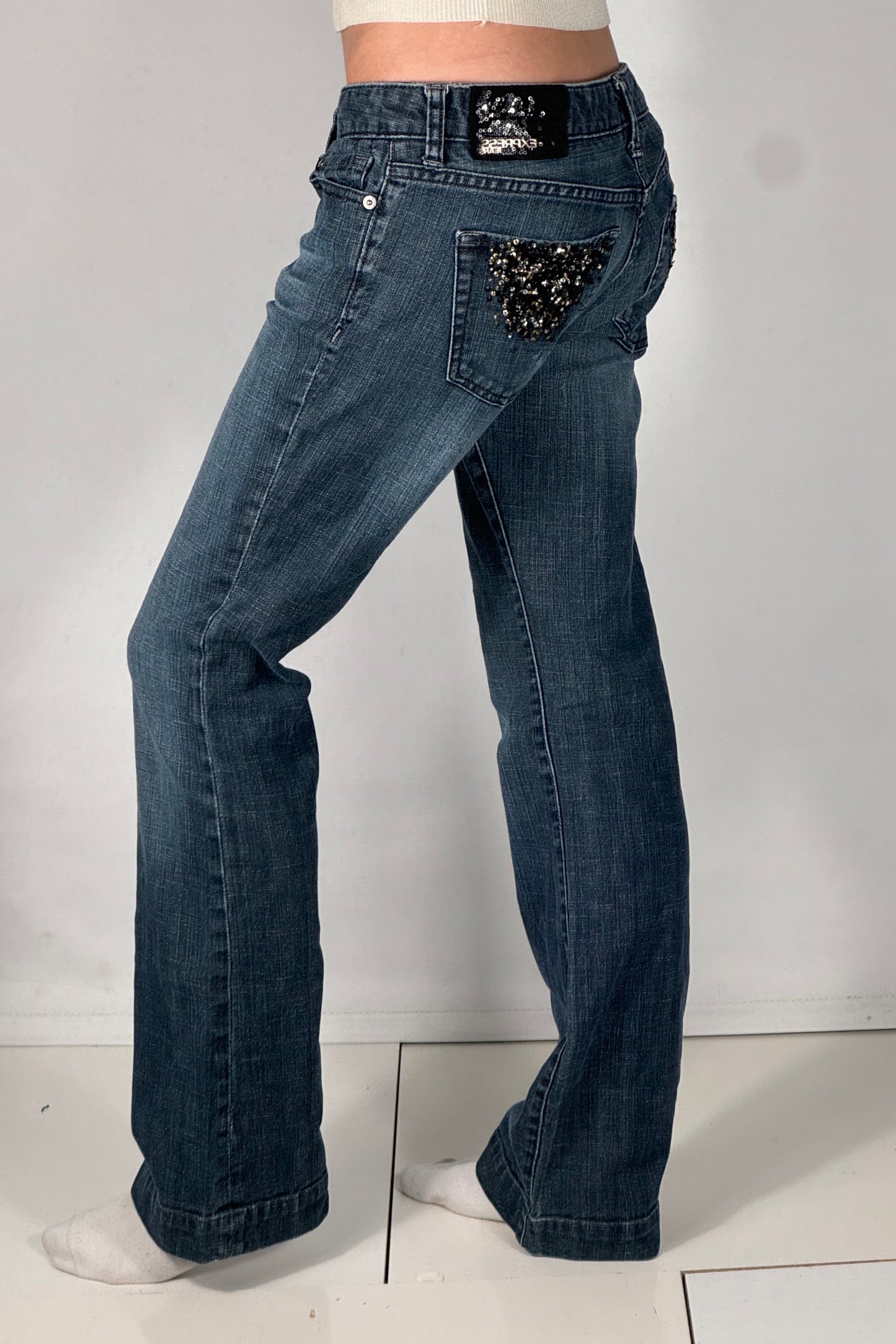 Lågmidjade jeans stl: S
