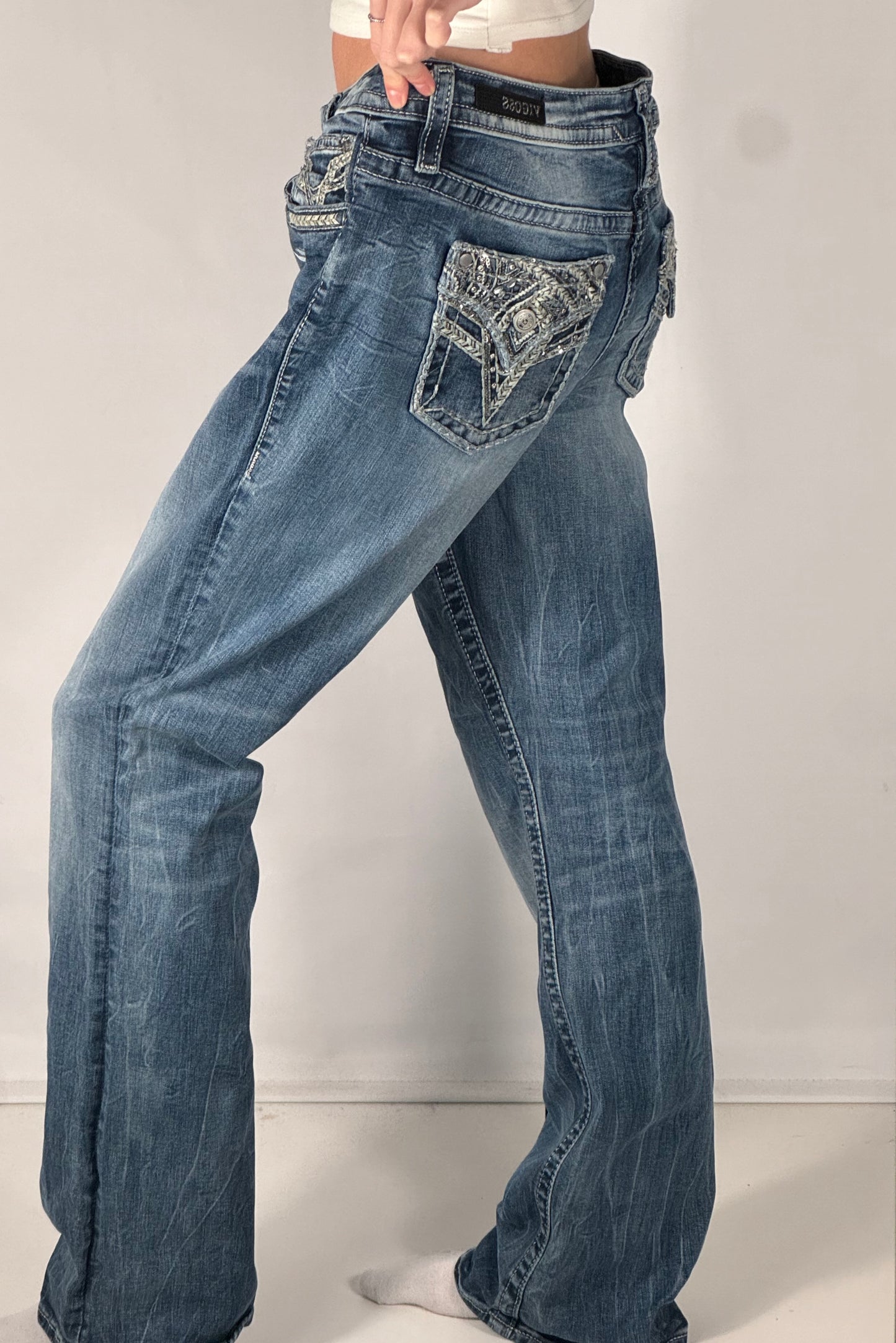Lågmidjade jeans stl: