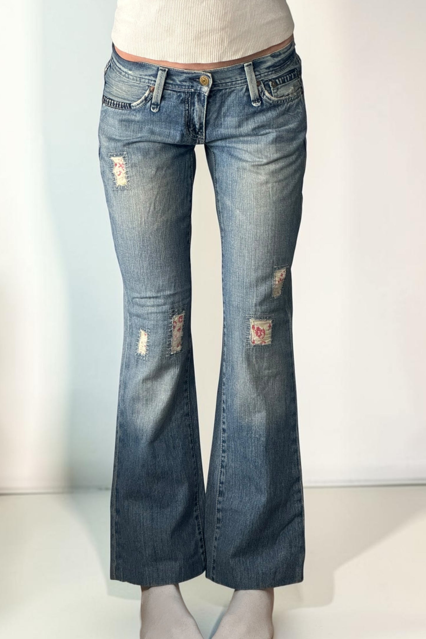 Lavlivede jeans str: XS