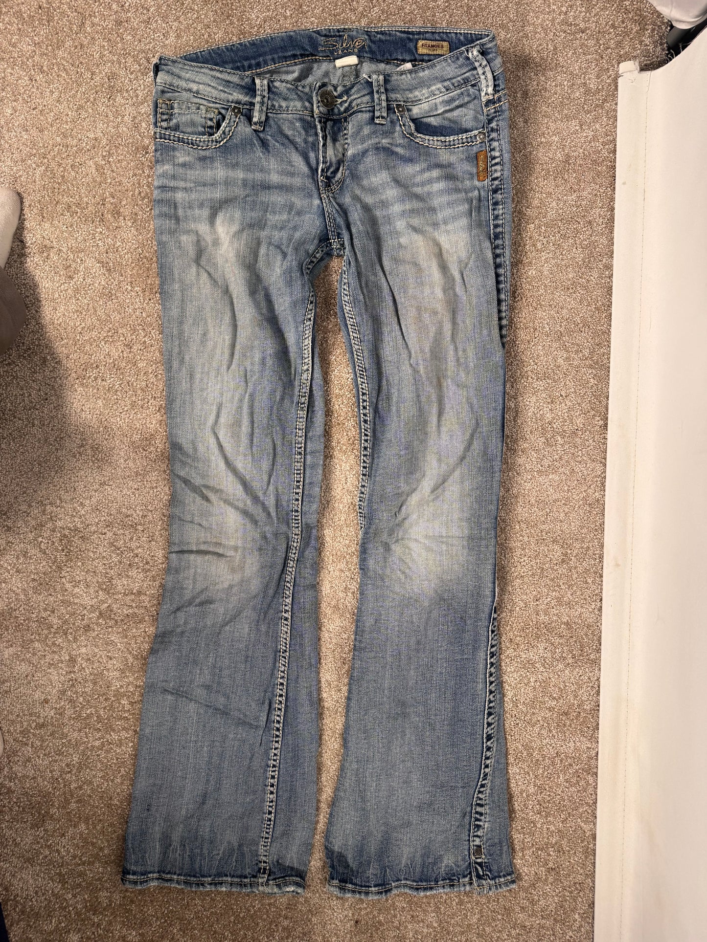 Lavtaljede jeans str: S