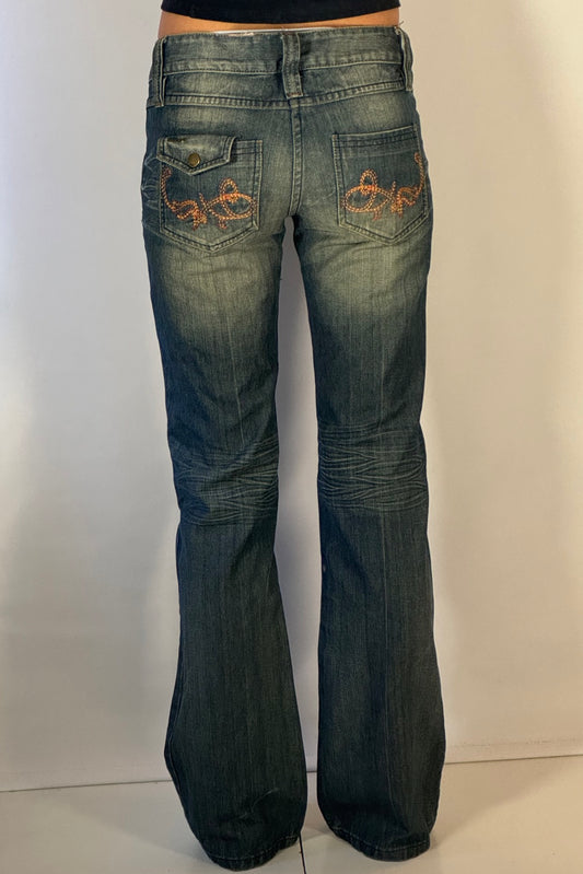 Lågmidjade jeans stl: XS