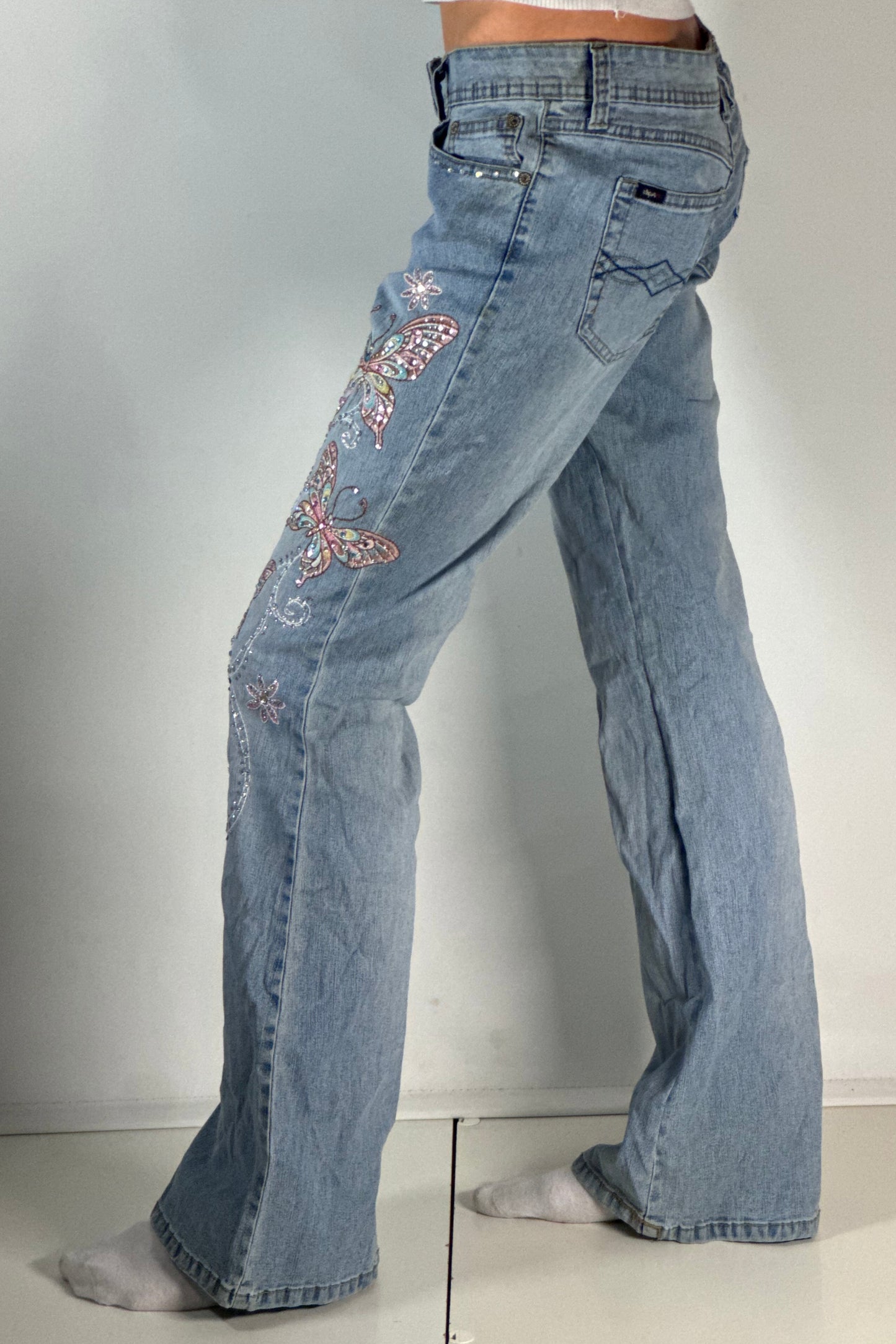 Lågmidjade jeans stl: S