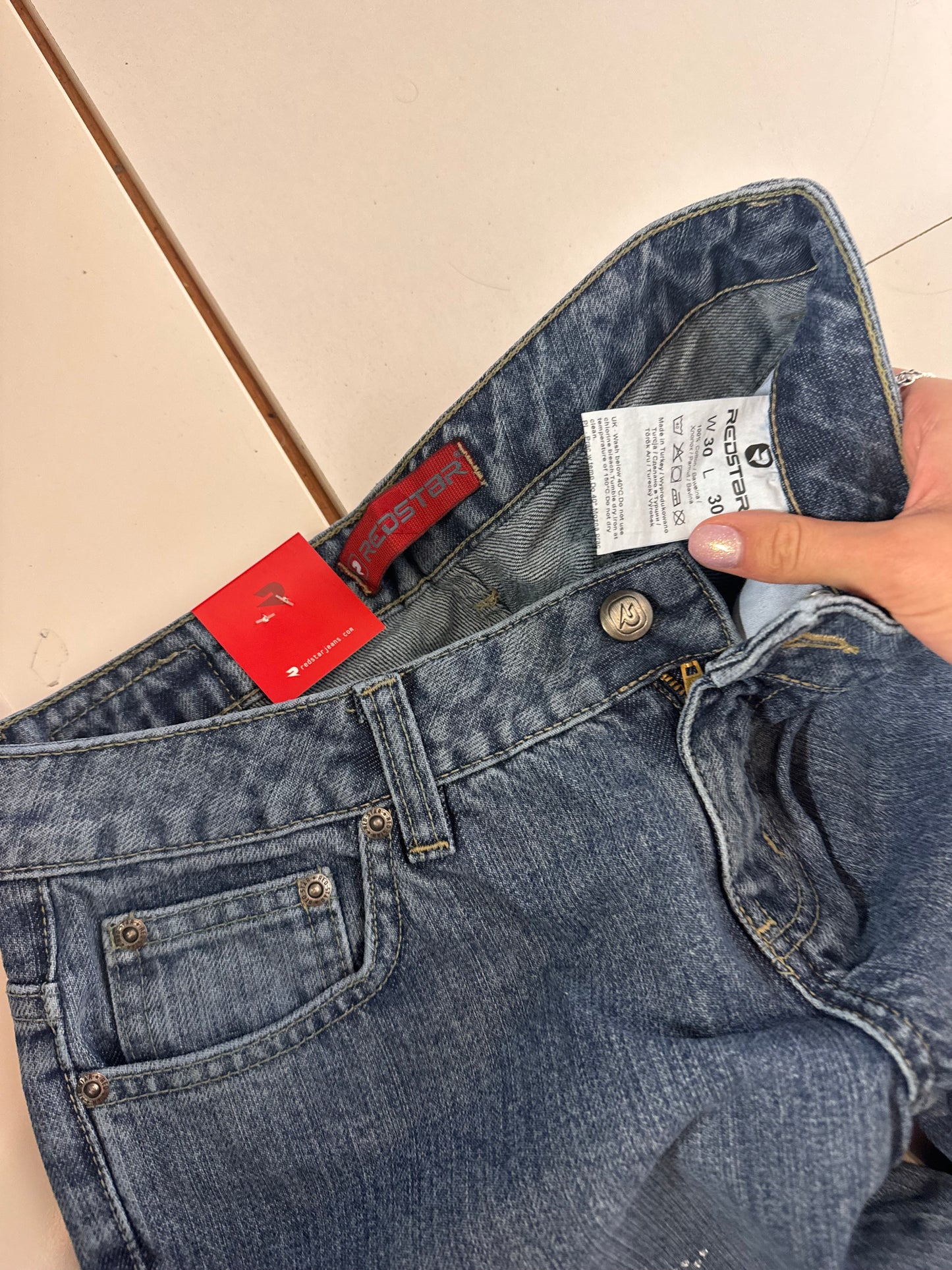 Lågmidjade jeans stl: XS (W30/L30)